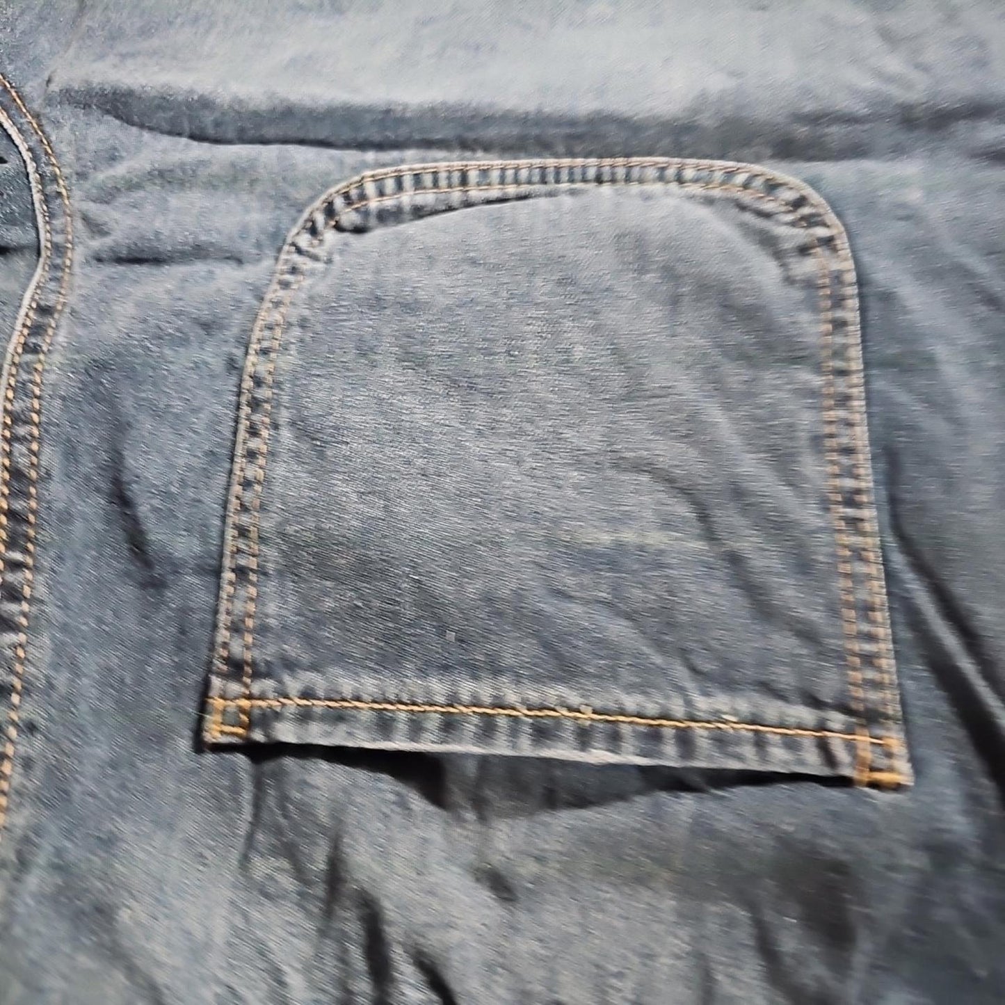 Project Indigo Sz L Denim Drawstring Shorts