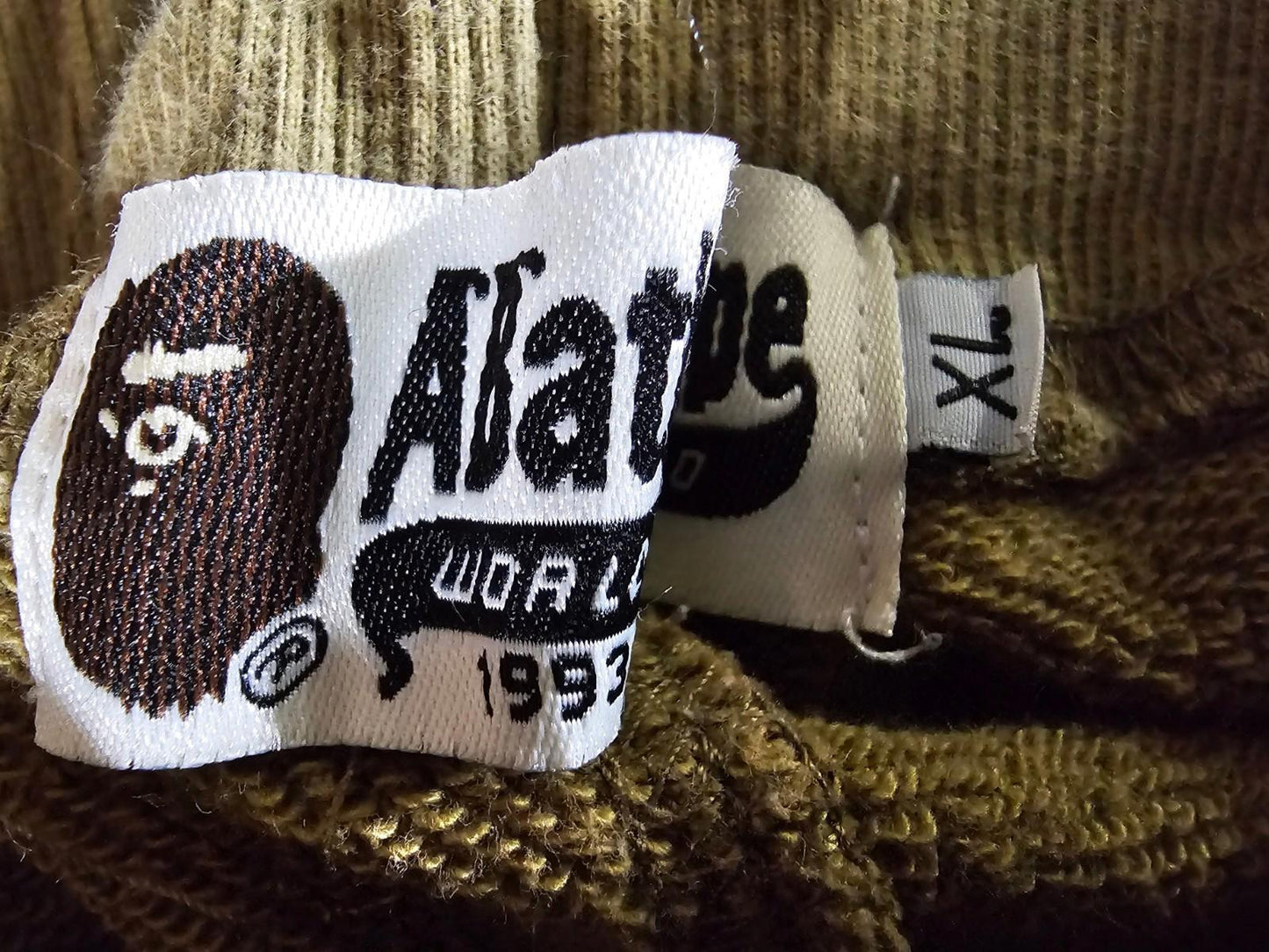 A Bathing Ape Camo Sweat Shorts BAPE Streetwear XL No string
