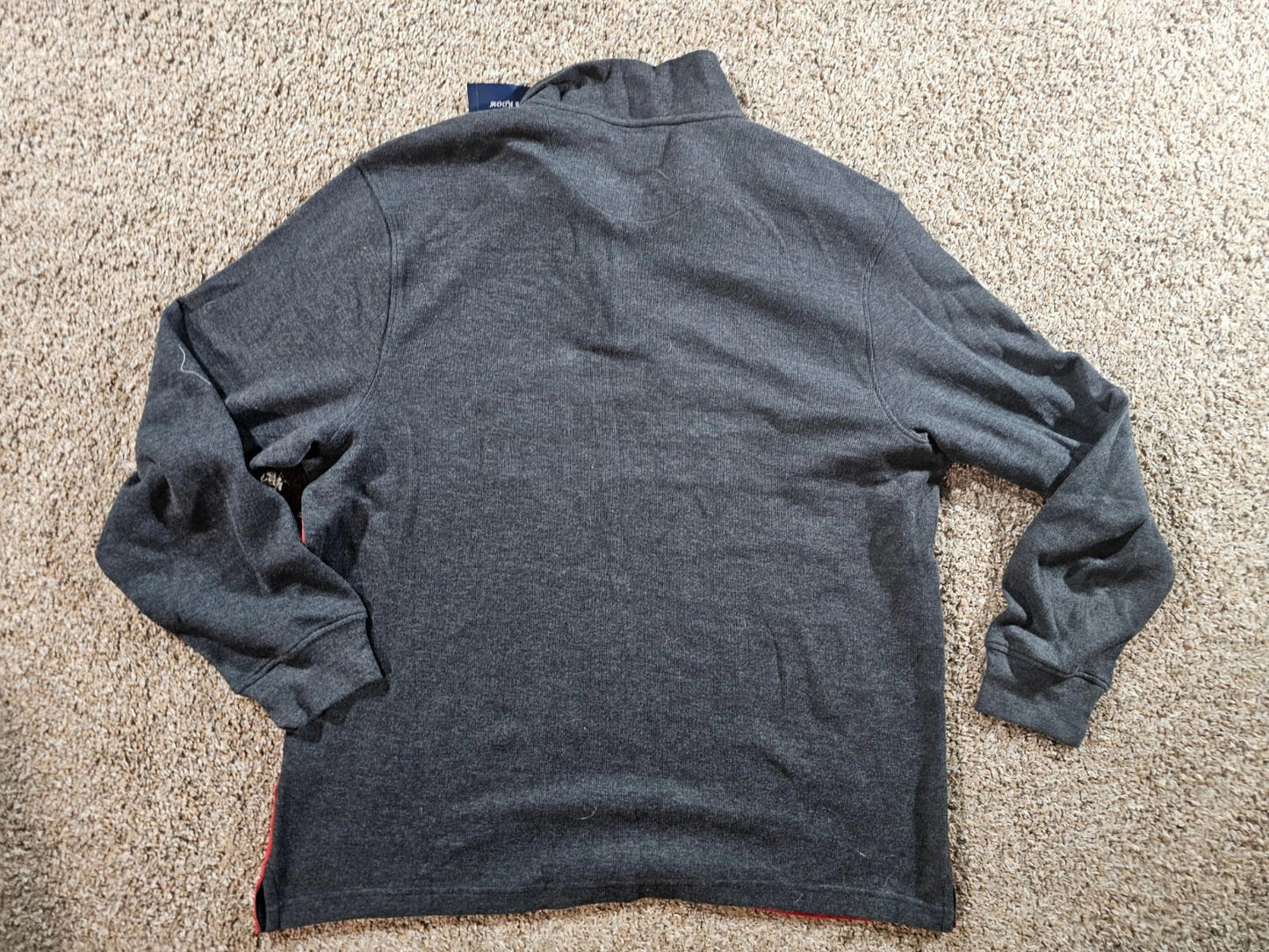 Club Room Mens French Rib 1/4-Zip Sweater Multicolor XL NWT