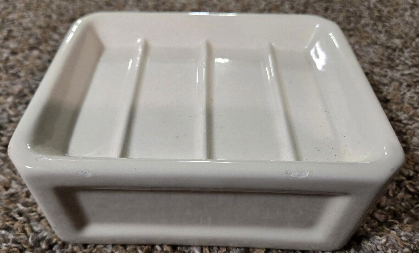 Vintage 1998 Tommy Hilfiger And Crest Design Ceramic Soap Dish