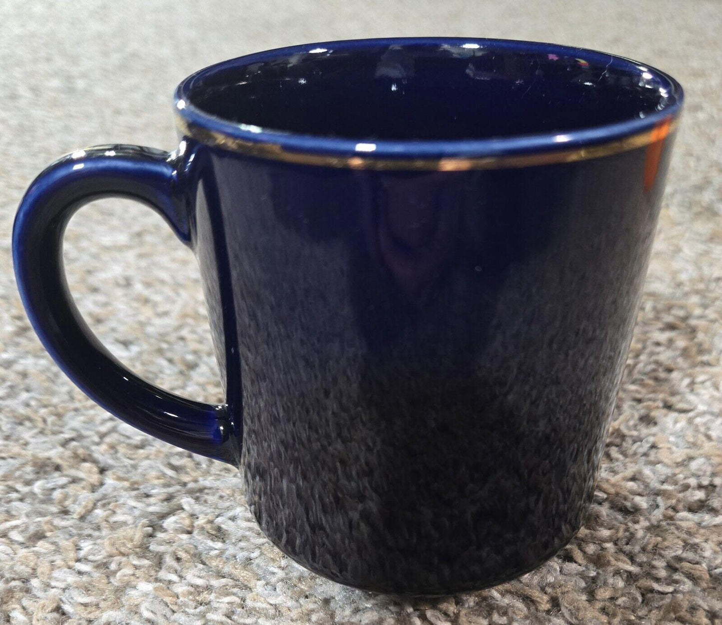Airforce Academy Cadet Chapel Colorado Navy Blue Coffee Mug With Gold Accents