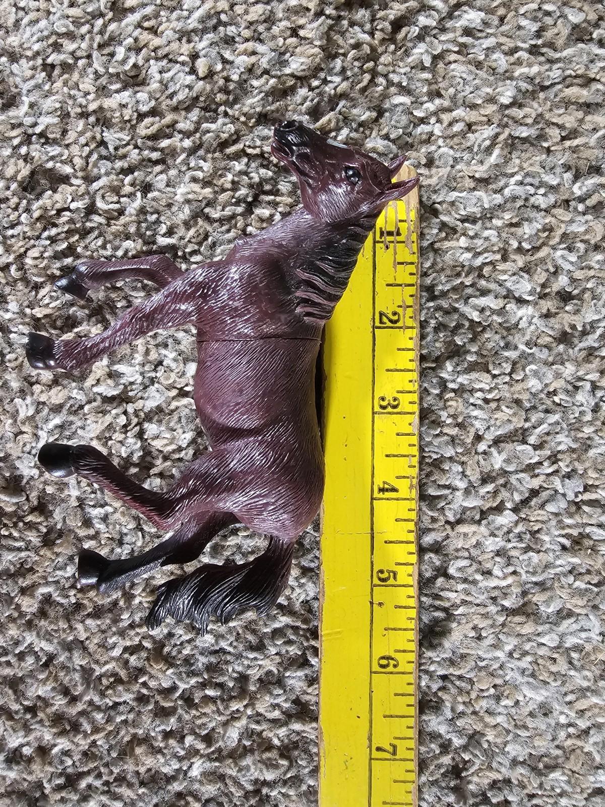 Greenbrier International Plastic Horse Figure Brown Toy Farm Animal