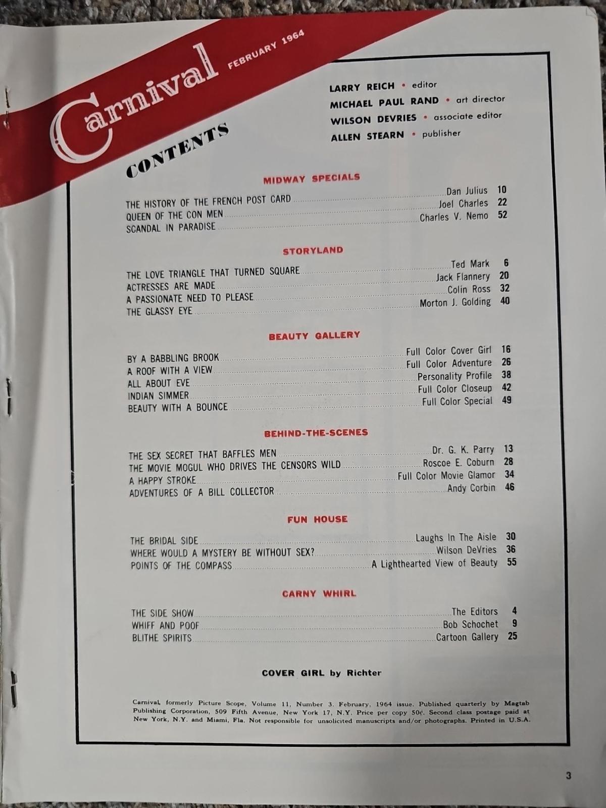 Carnival Vol. 11 #3 February 1964