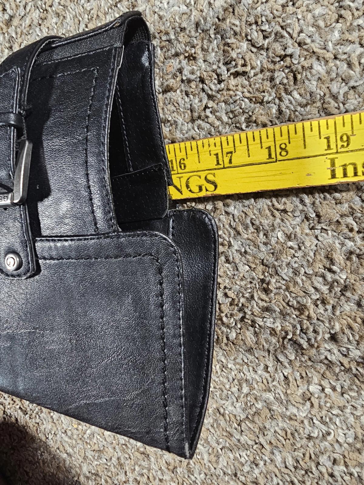 G x GUESS Womens Zipper Side Riding Boots Buckle Accent 6.5M