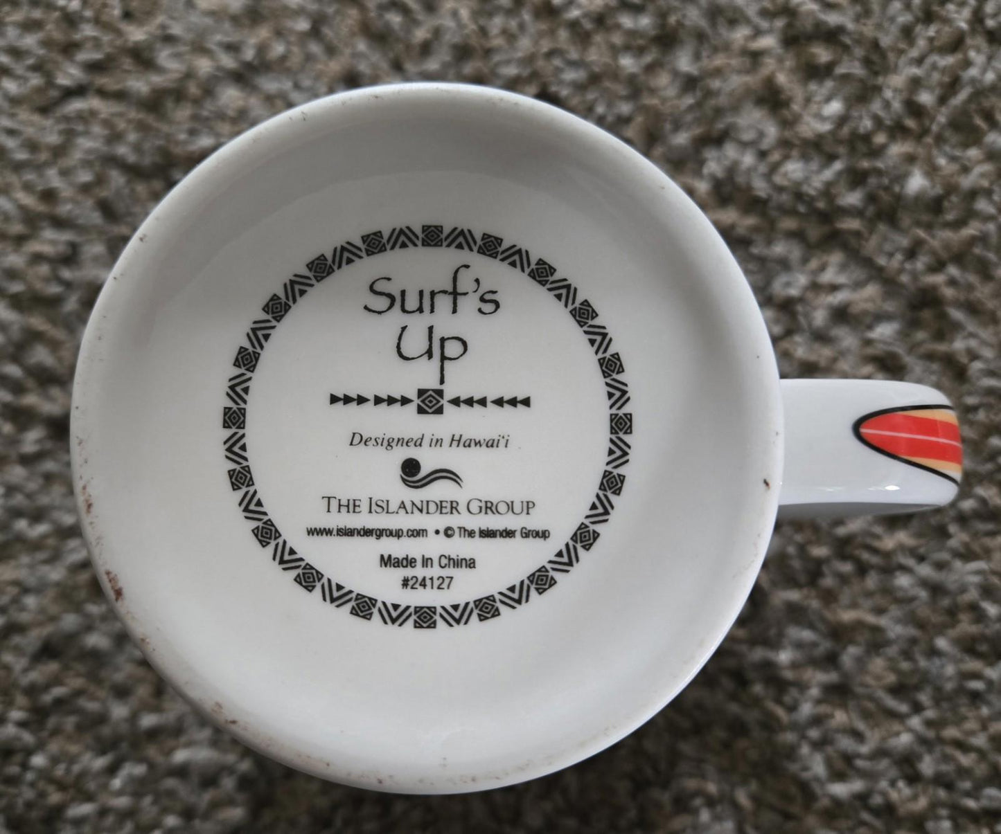 Surfs Up Hawaii Coffee Mug Surfboards Waves 12oz super clean the islander group