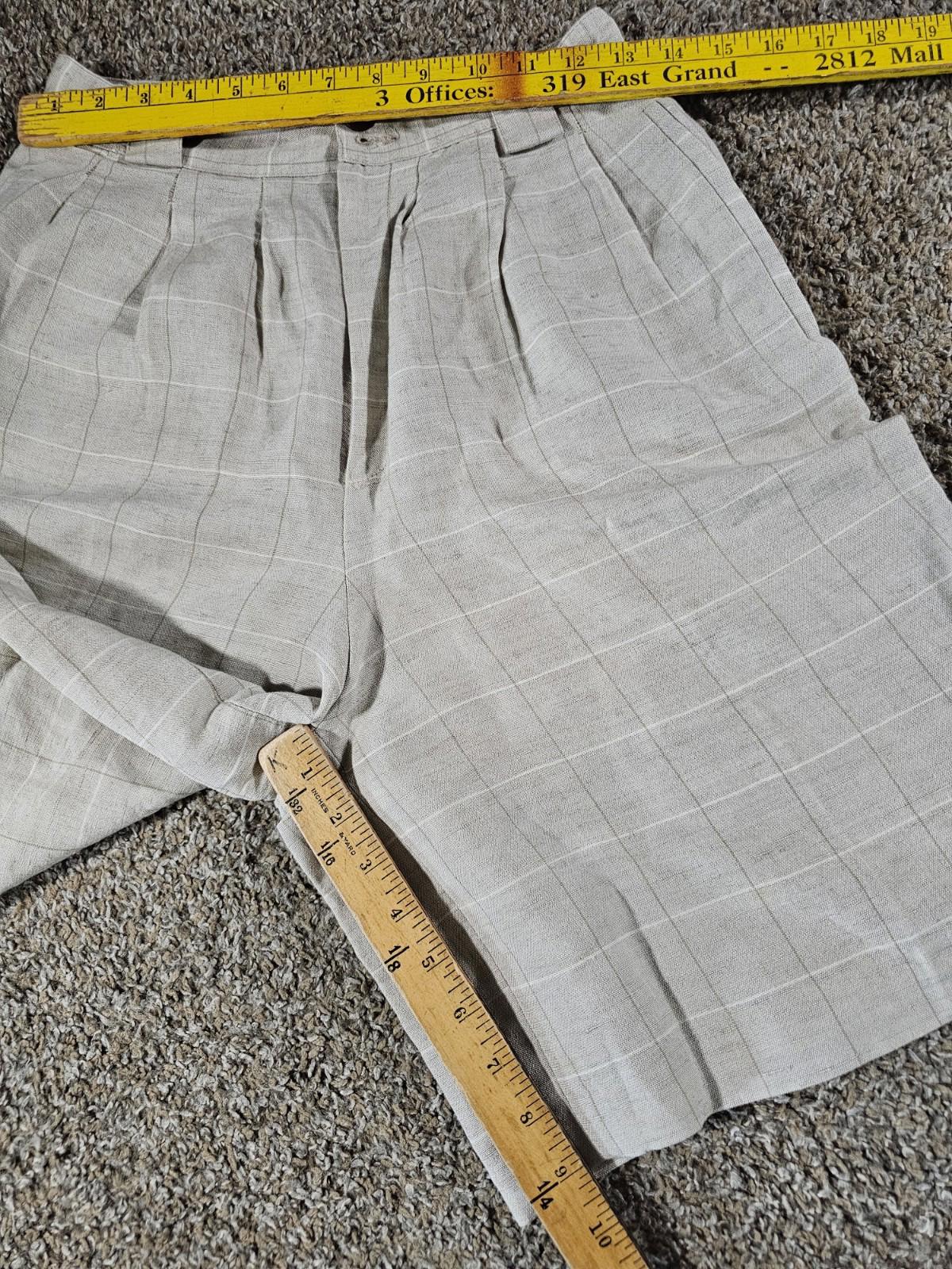 Vtg Collectible Gold by Giorgio SantAngelo shorts linen 8