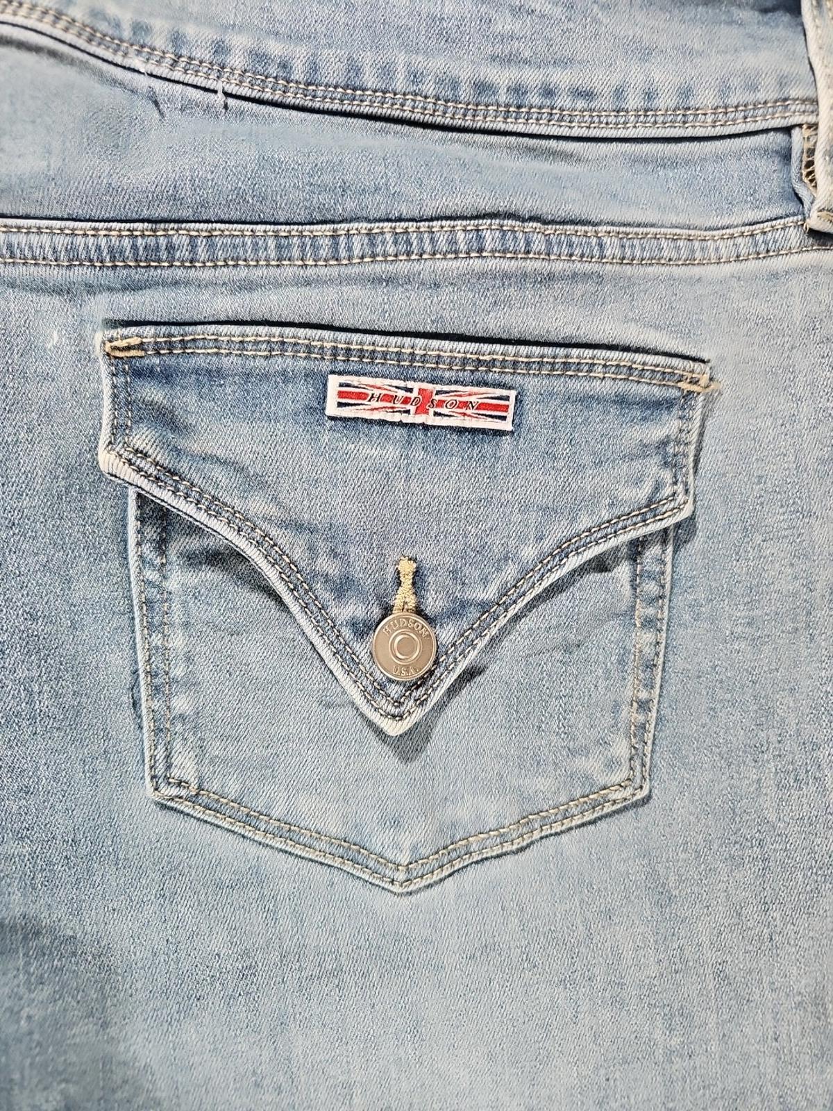 Hudson Los Angeles Sz 16 Blue Jeans Flap Pockets