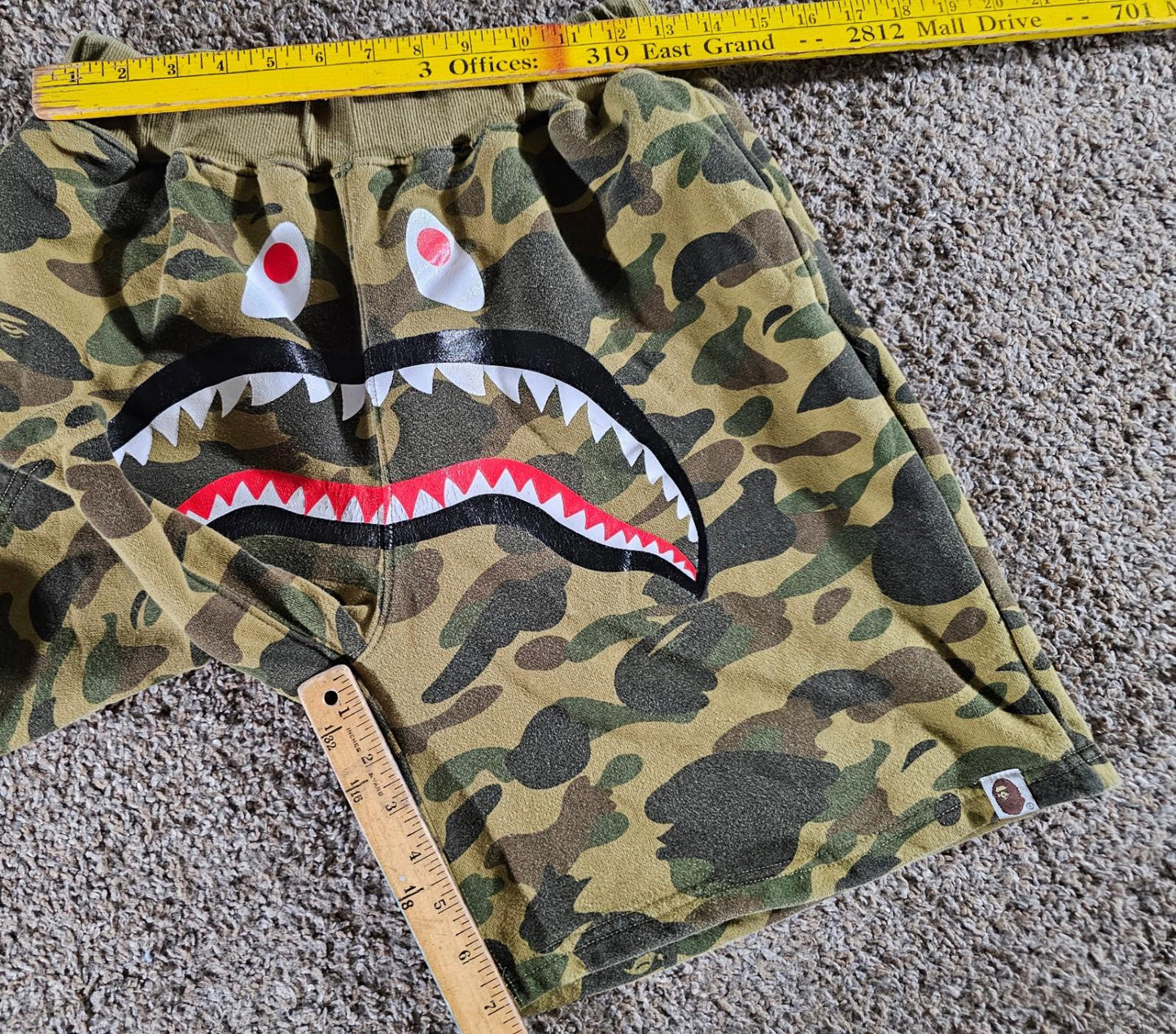 A Bathing Ape Camo Sweat Shorts BAPE Streetwear XL No string