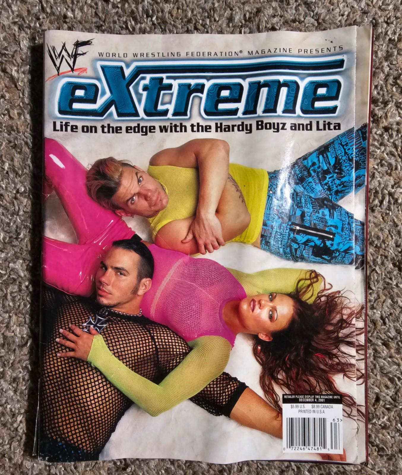 WWE WWF MAGAZINE EXTREME LIFE ON THE EDGE JEFF HARDY BOYZ DIVA LITA