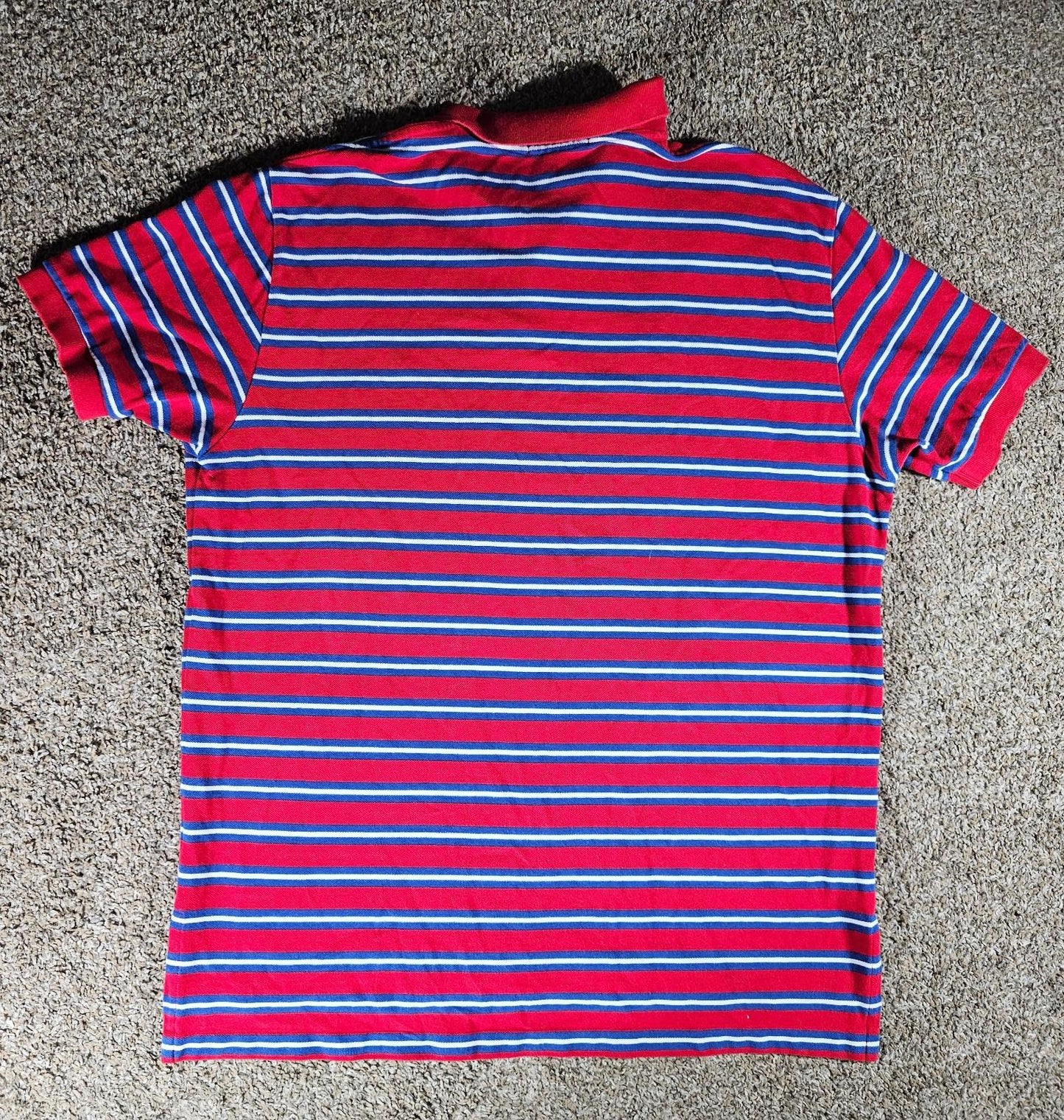 POLO Ralph Lauren Striped Polo Shirt XL Red Blue