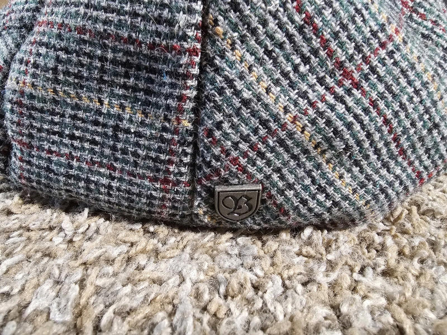Brixton Hooligan Cap Newsboy 7 1/4 58cm Plaid Cabbie Wool