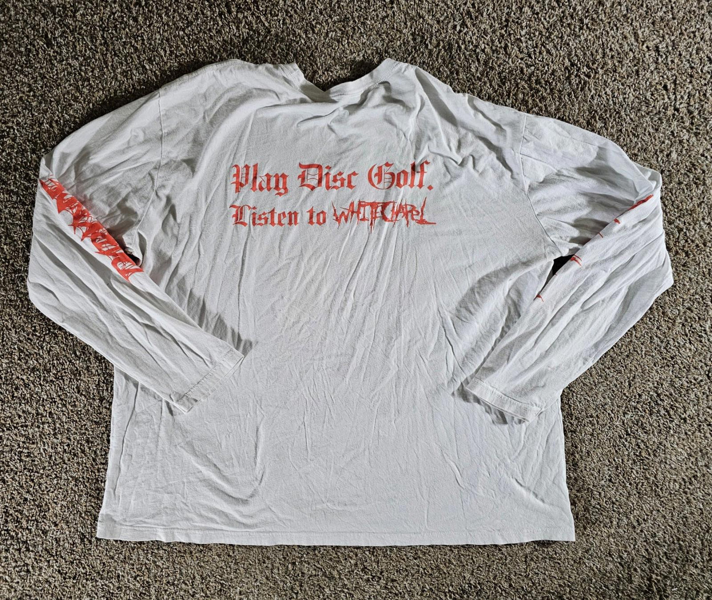 dark ace white chapel frisbee golf 3xl Long Sleeve shirt