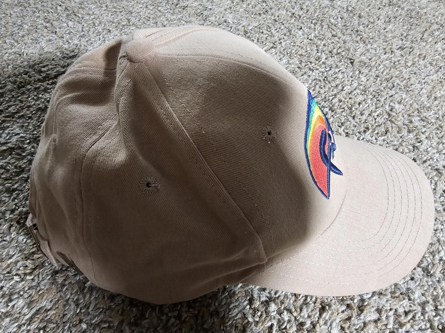 fitz rainbow strapback Crossroads Designs hat