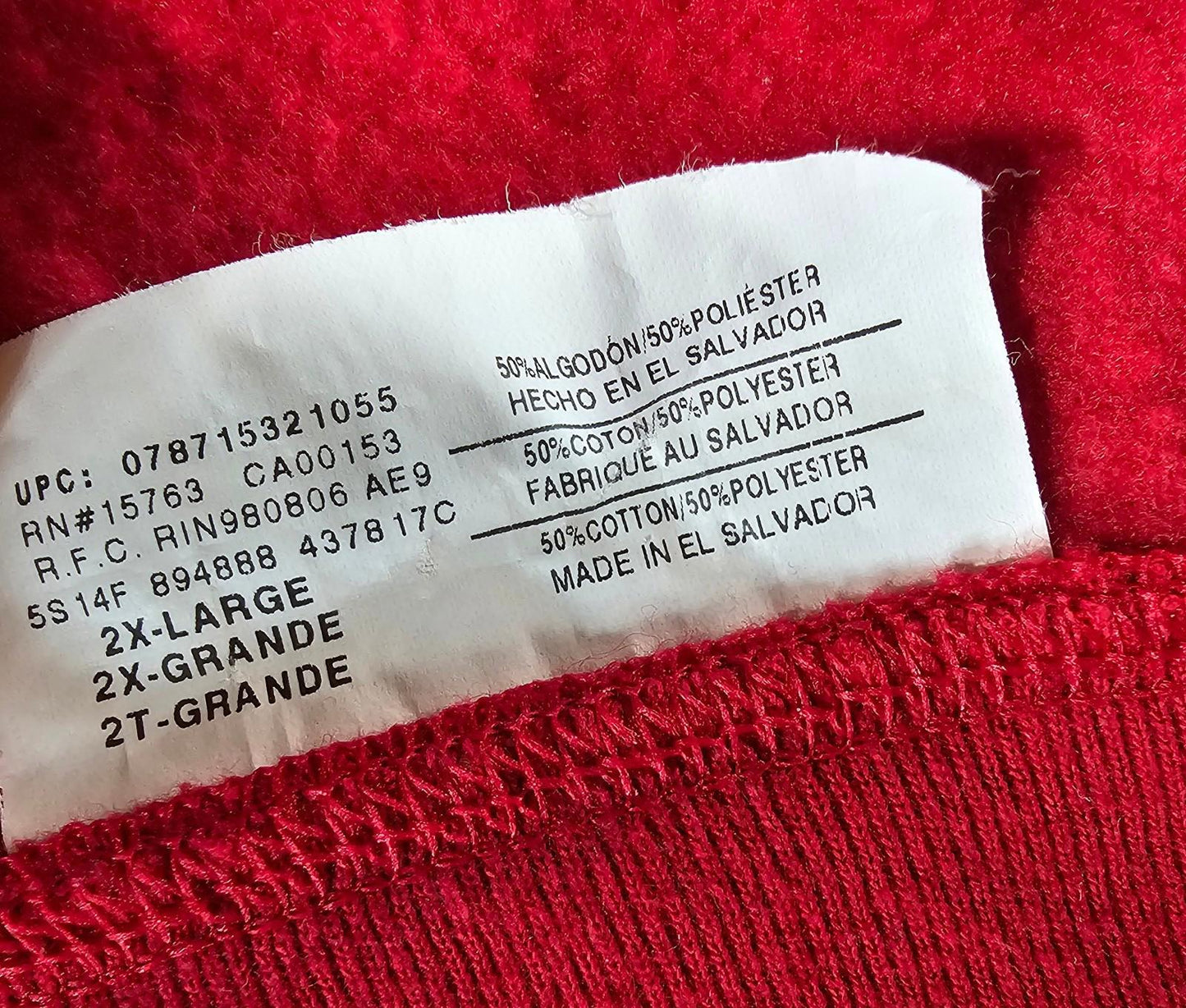 hanes softsweats ecosmart Open Face Sweater homemade WISCONSIN BADGERS 2XL