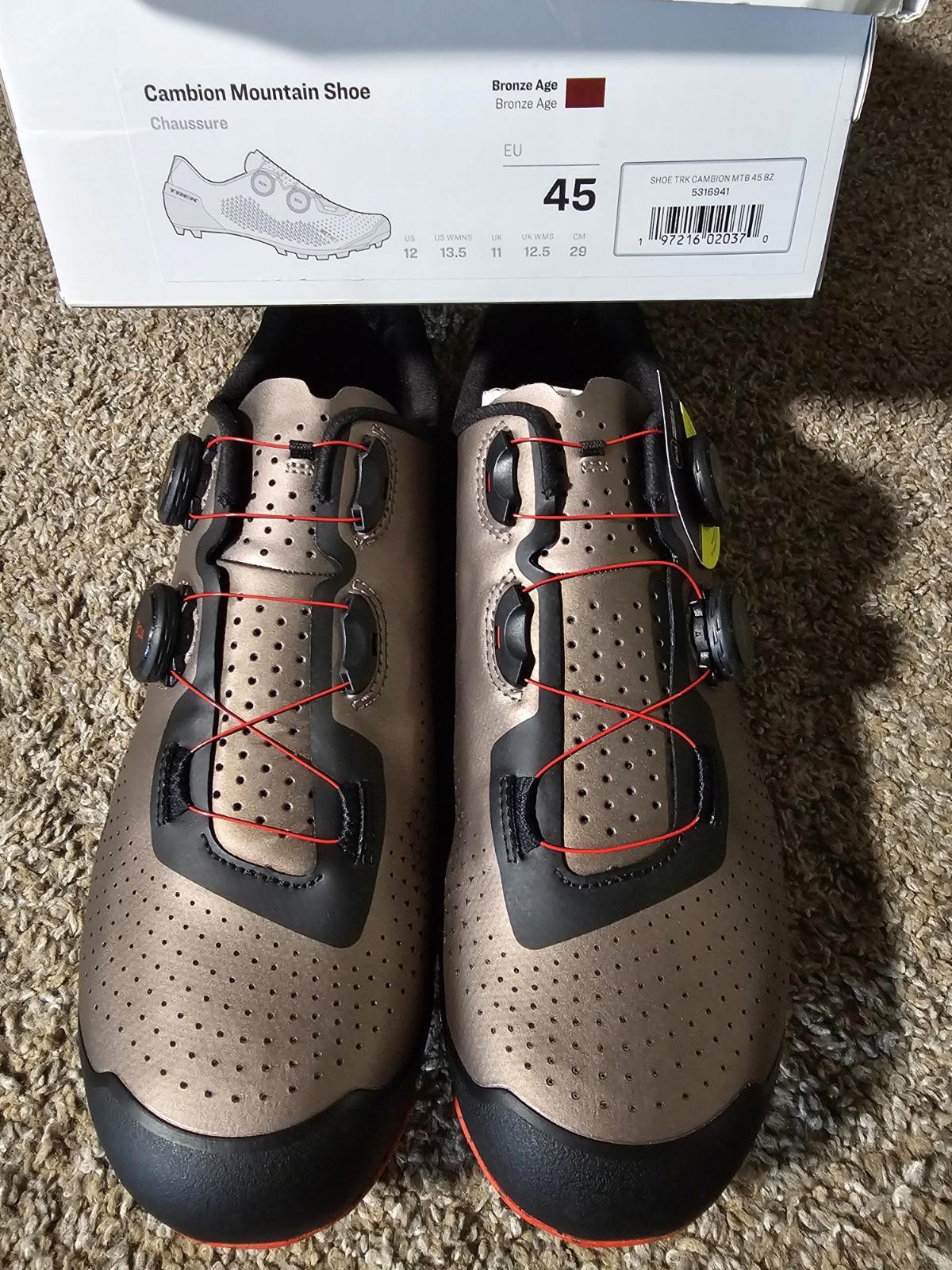 TREK Cambion Bronze Age Mountain Bike Shoe OCLV Carbon MetNet BOA US12 EU45