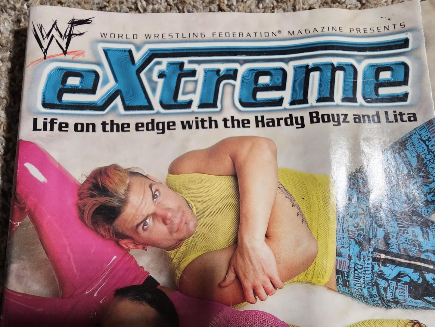 WWE WWF MAGAZINE EXTREME LIFE ON THE EDGE JEFF HARDY BOYZ DIVA LITA