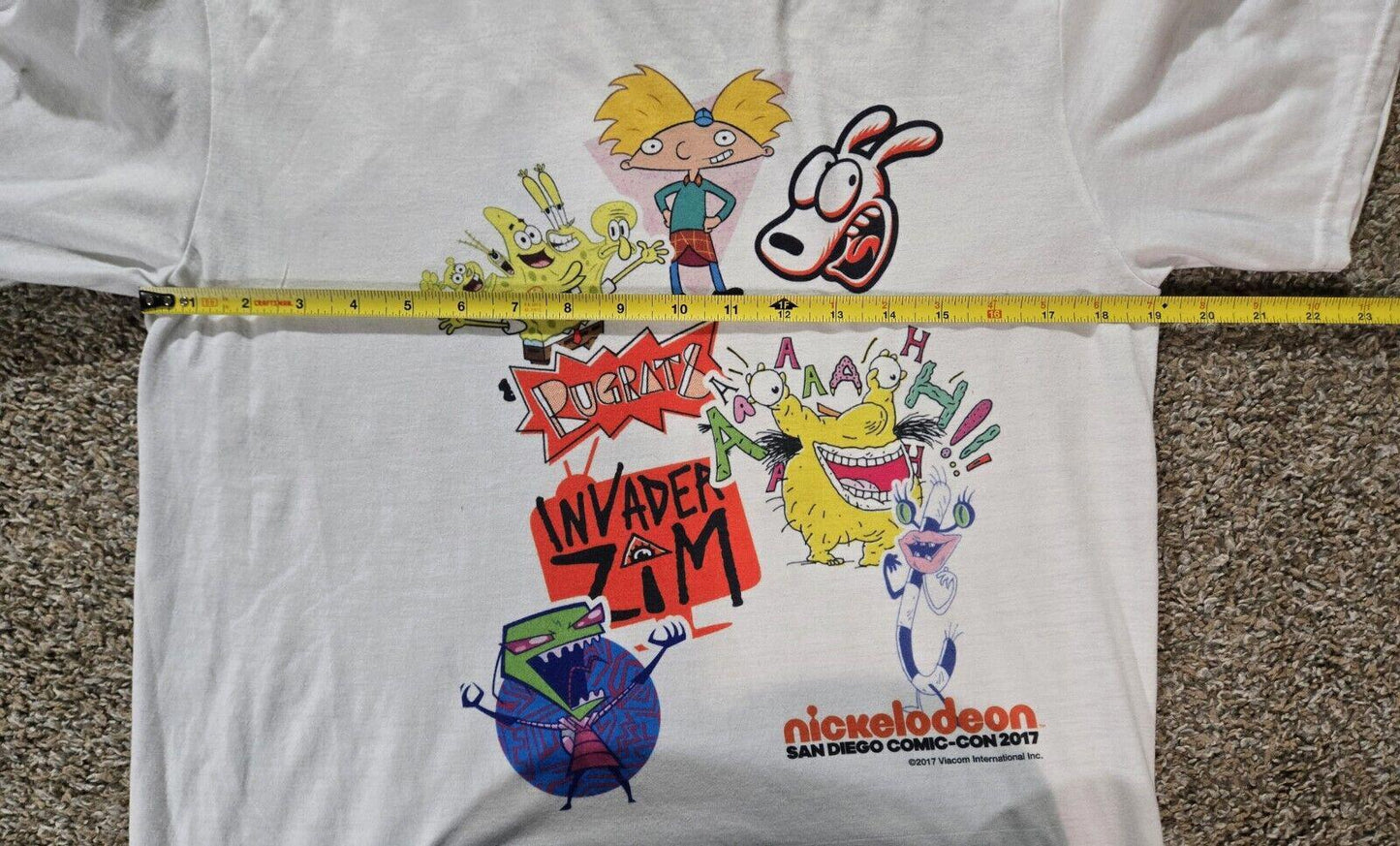 2017 San Diego Comic-Con TShirt Spongebob Rugrats zim