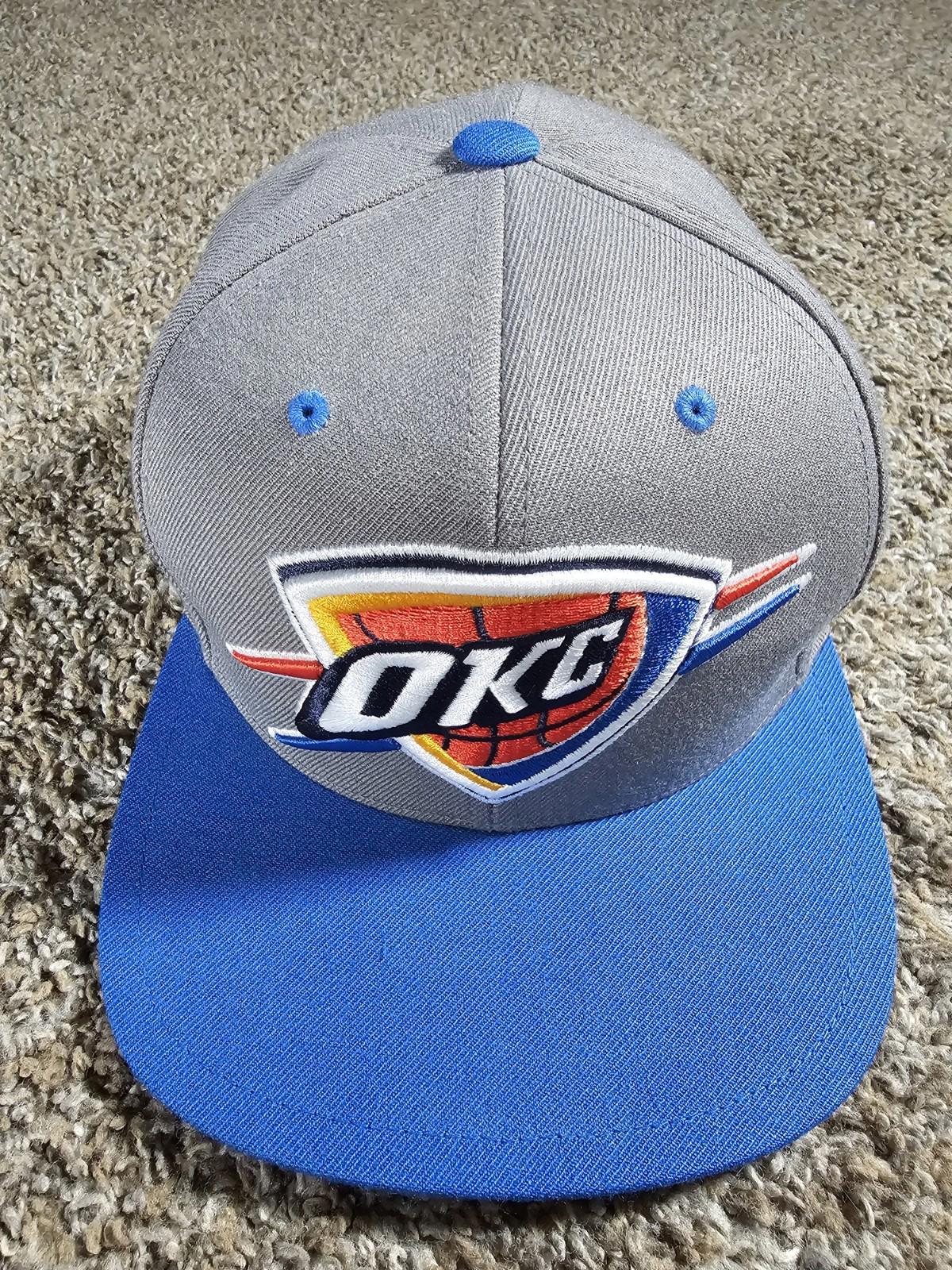 OKC Oklahoma City Thunder NBA Hat Snapback Mitchell Ness