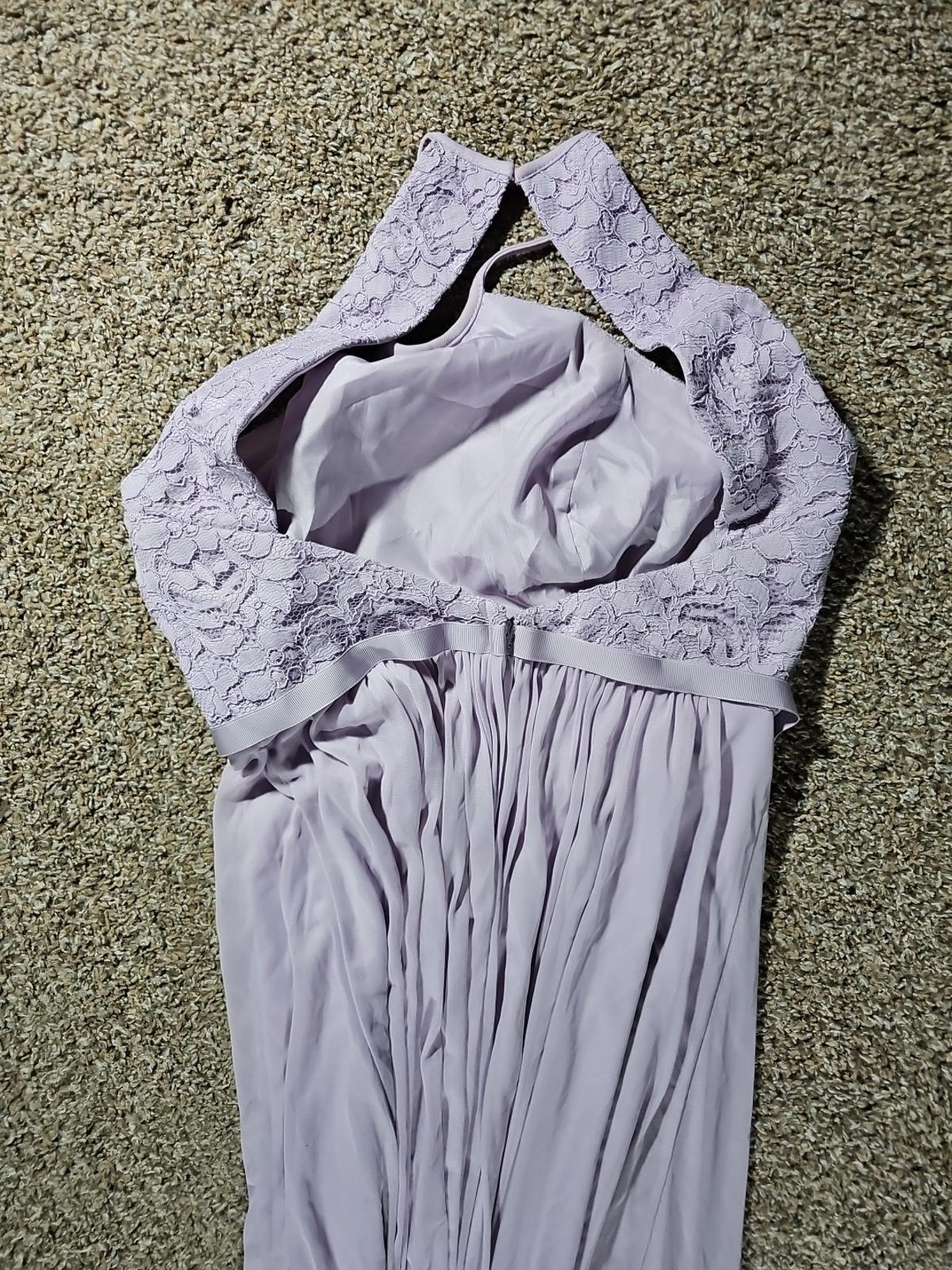 Davids Bridal Sz 10 Purple Dress