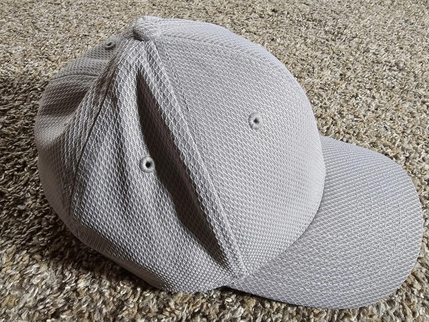 New Era Baseball Cap Unisex Hat Stretch Fit M/L Plain Gray