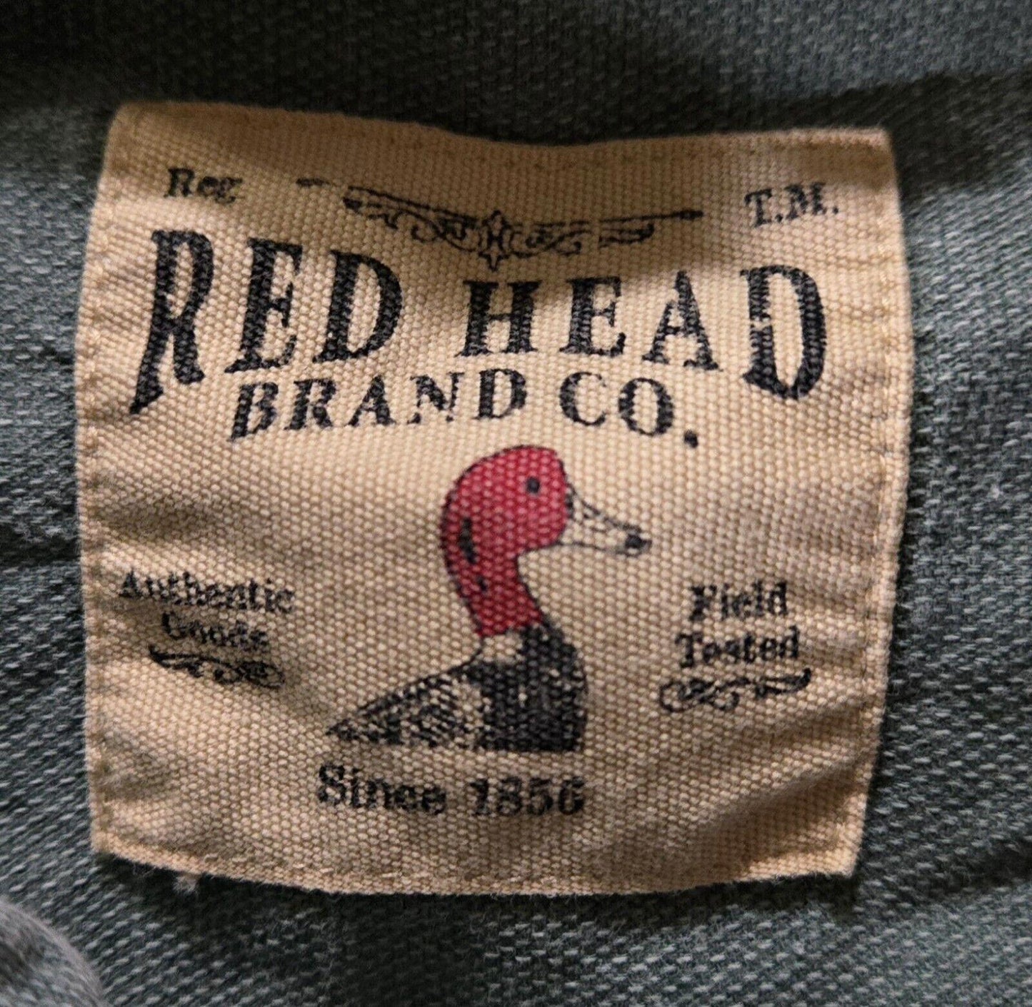 Red Head Brand Button Up Collared Shirt Bass On Pocket XLT