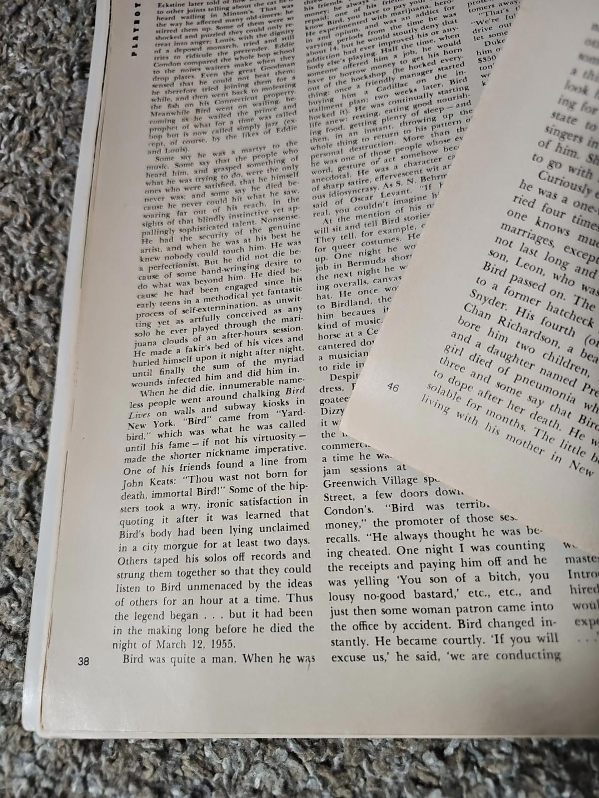 January 1957 PLAYBOY Vol 4 # 1 Ray Bradbury MISSING CENTERFOLDS