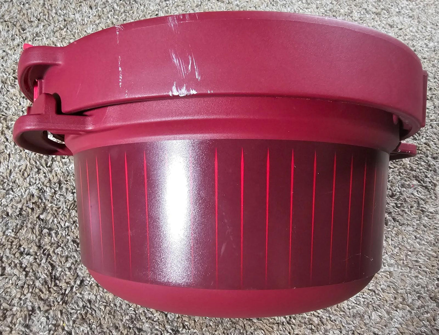 Tupperware Microwave Pressure Cooker 3L / 3QT Cranberry Red 7643A-2 7643A-1