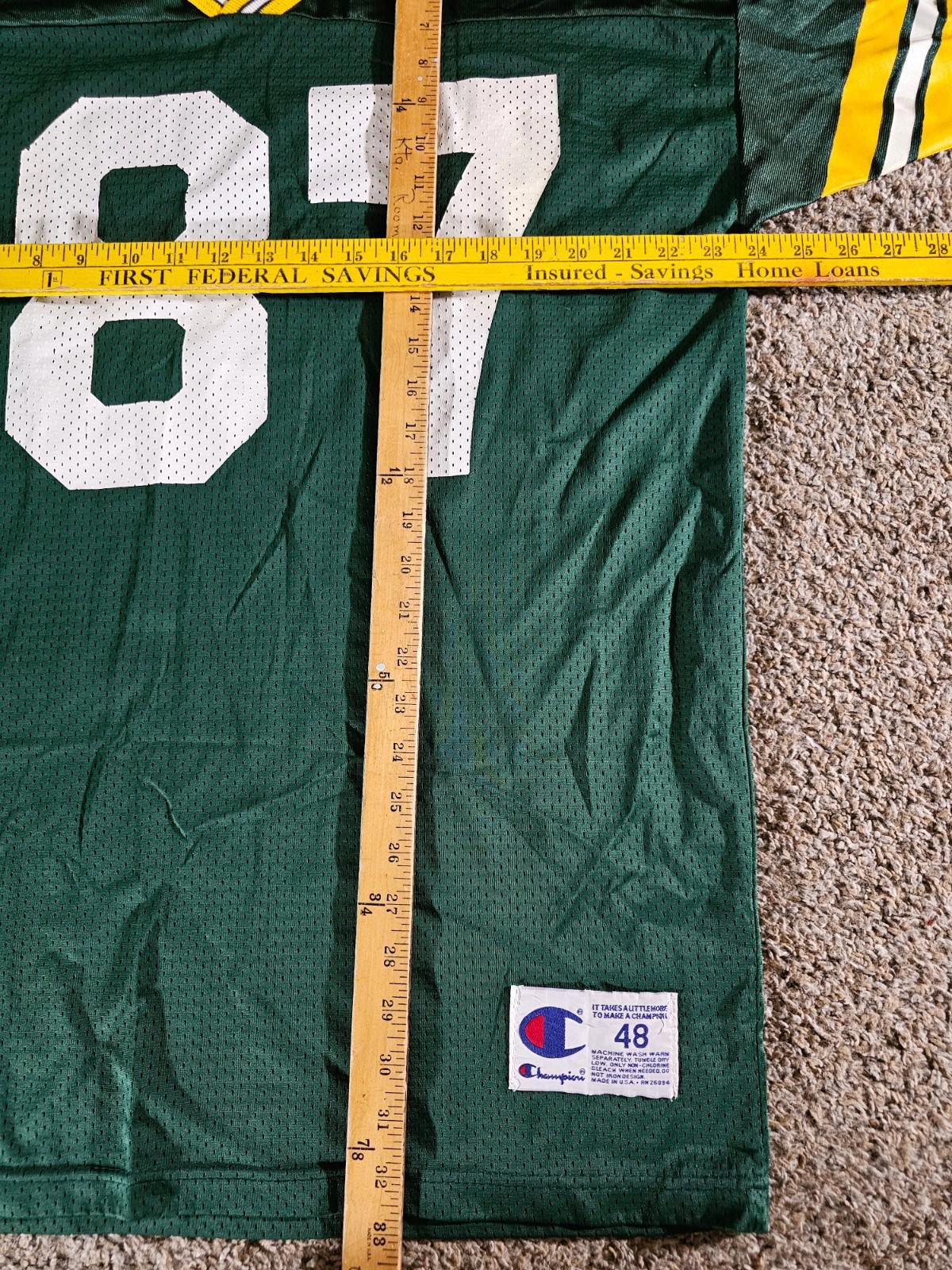 Green Bay Packers Robert Brooks #87 Champion Jersey Mens 48