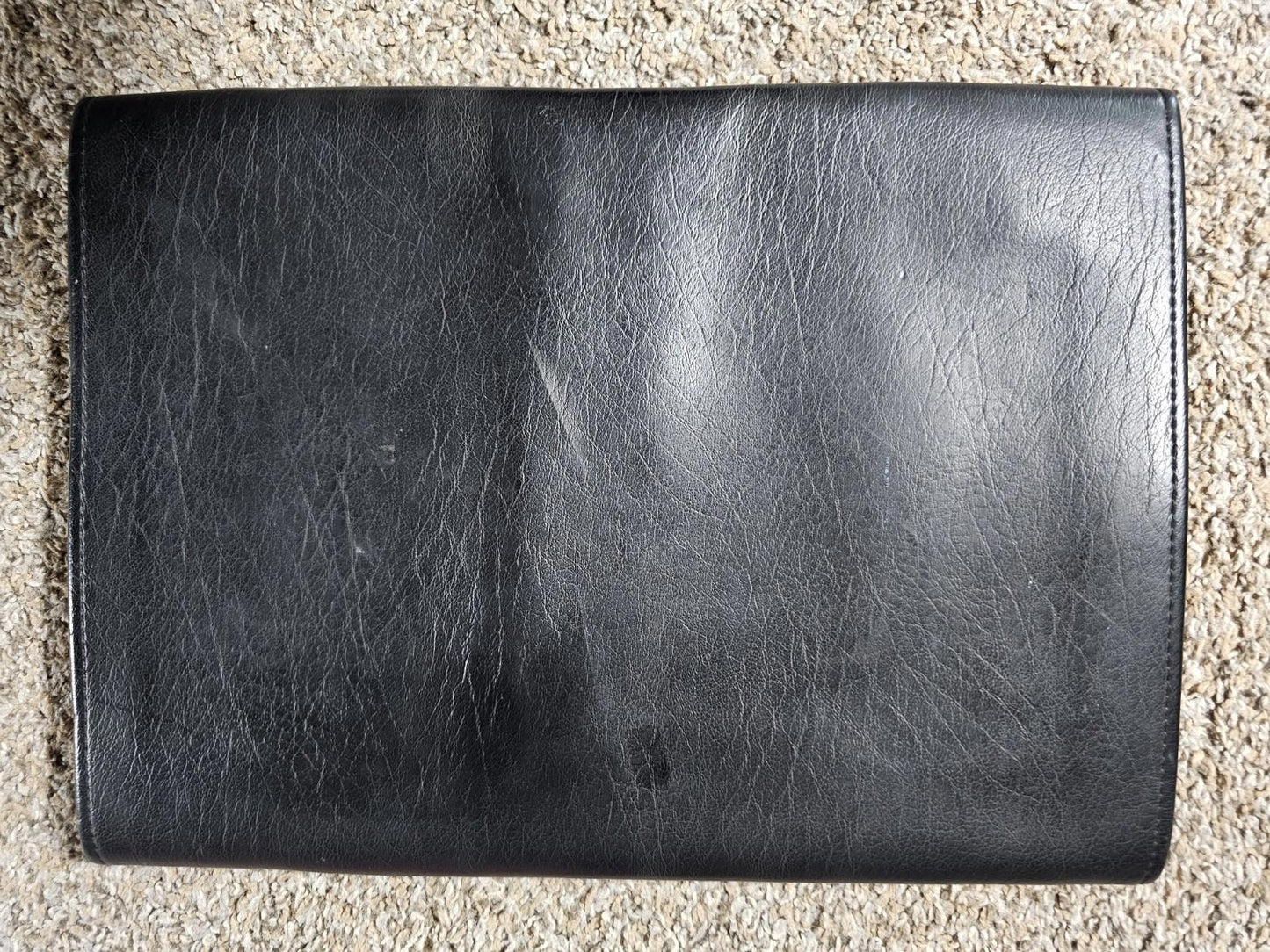 Mallette leather brief portfolio folder Made In France
