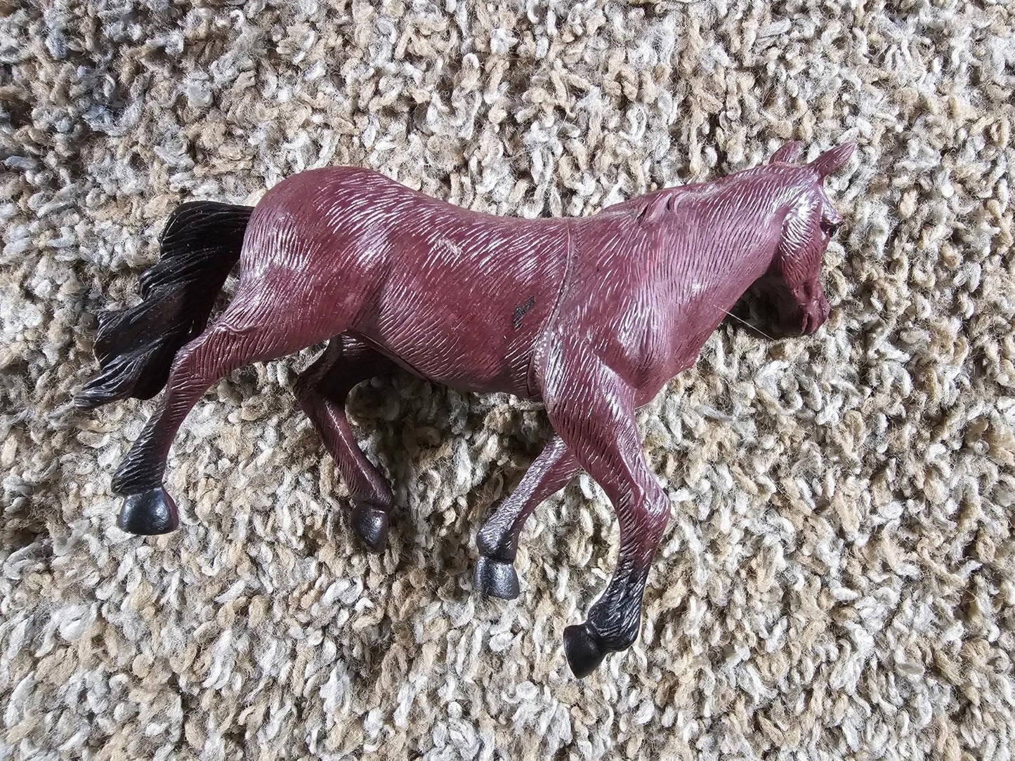 Greenbrier International Plastic Horse Figure Brown Toy Farm Animal