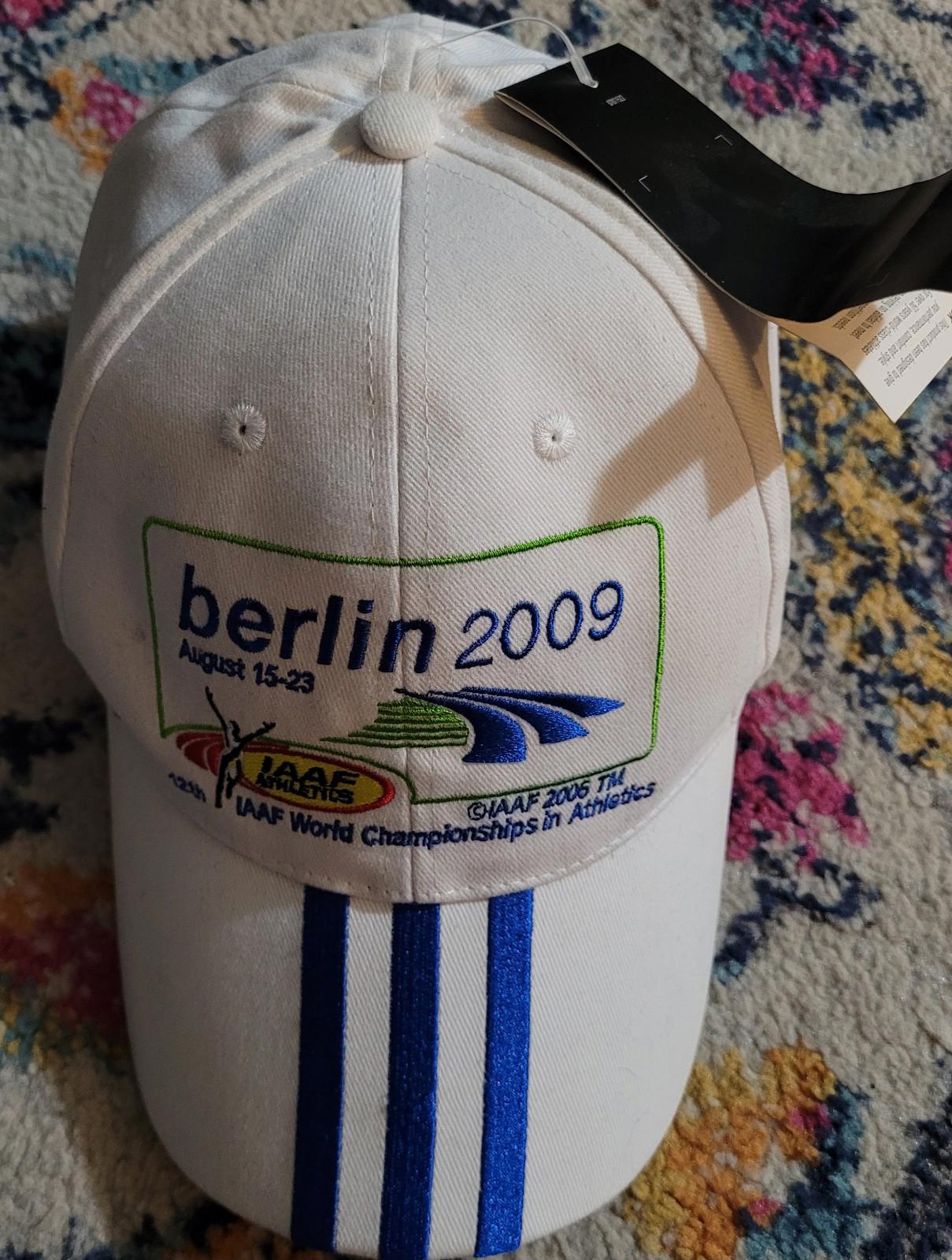 IAAF World Championship Athletics BERLIN 2009 adidas hat NWT