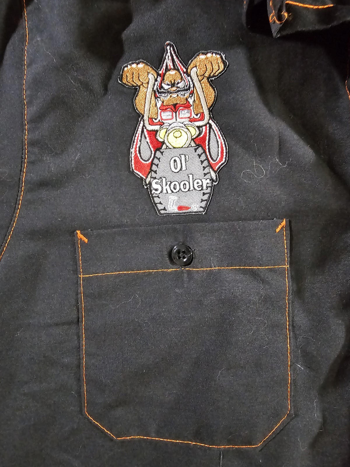 Throttle Threads Kustom Shopwear OL SKOOLER button up shirt