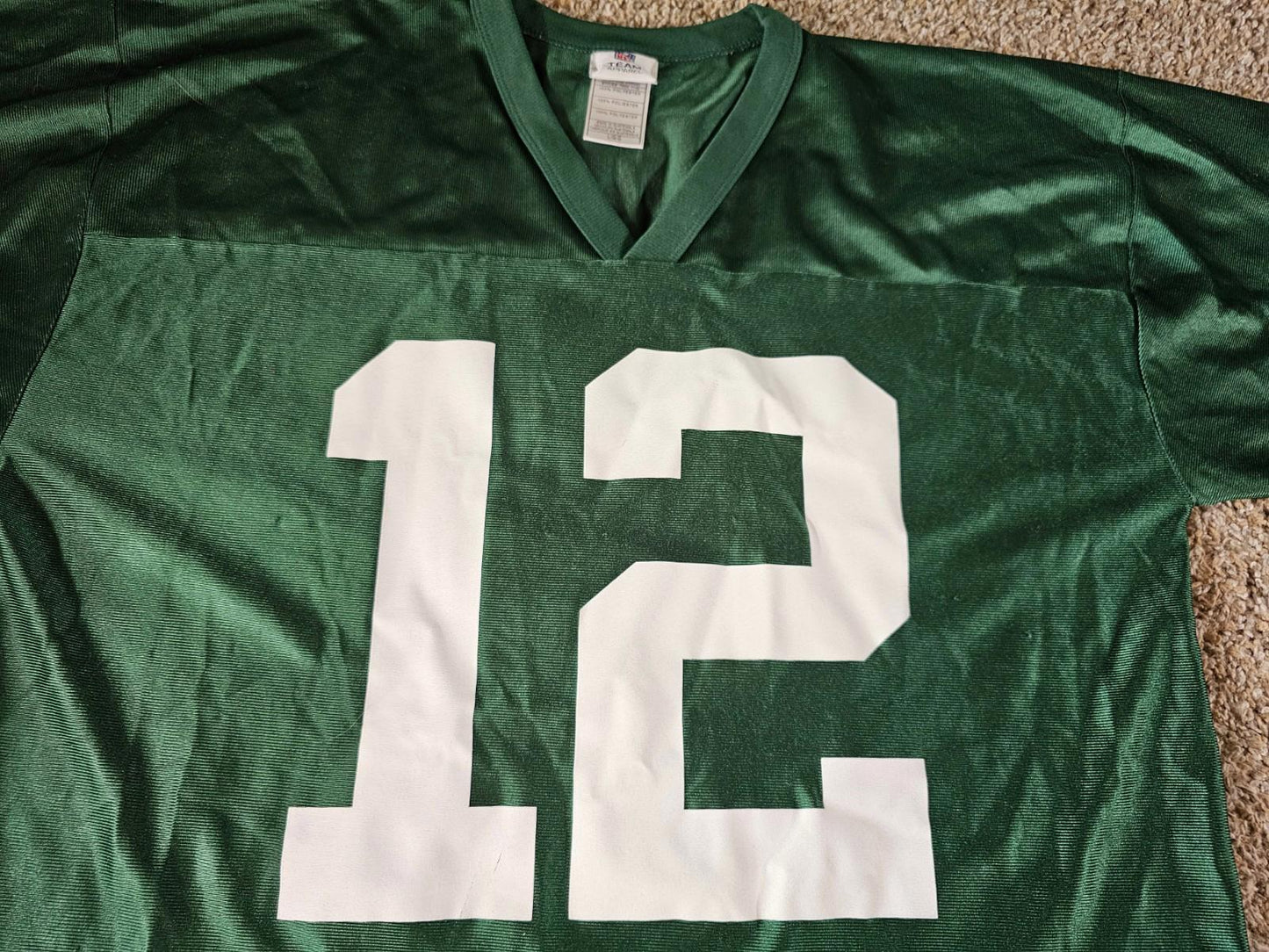 Green Bay Packers Aaron Rodgers NFL Team Apparel Green Jersey Sz Large
