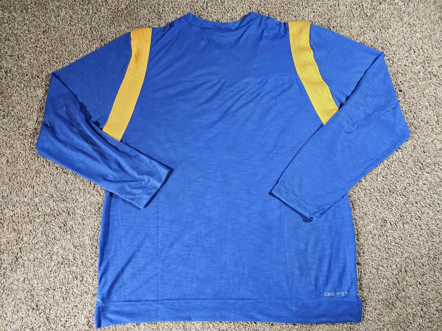 Nike Drifit Long Sleeve Eagles Basketball Shirt Blue XL