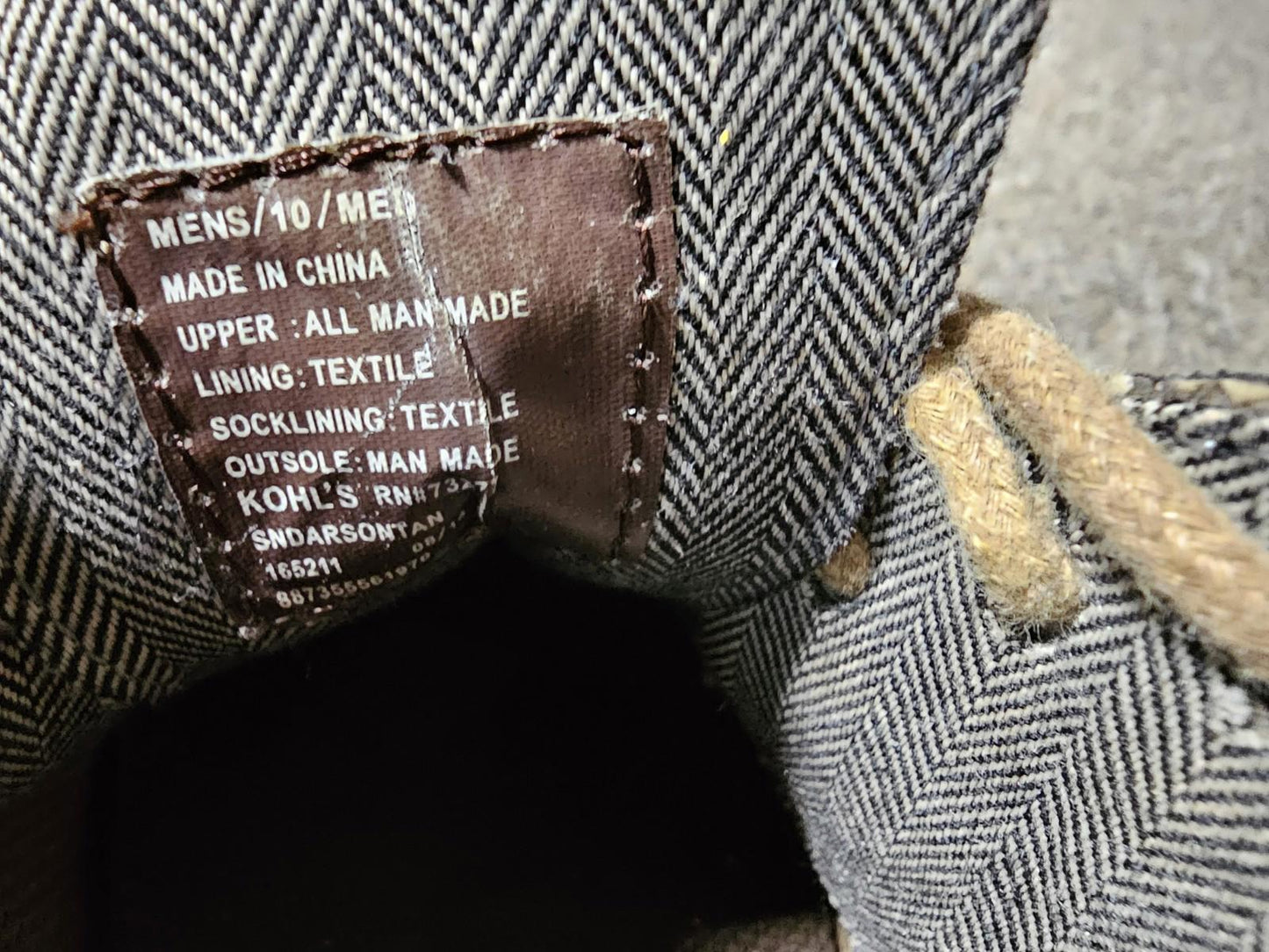 Sonoma wingtip brown size 10 Oxford Dress shoes Kohls