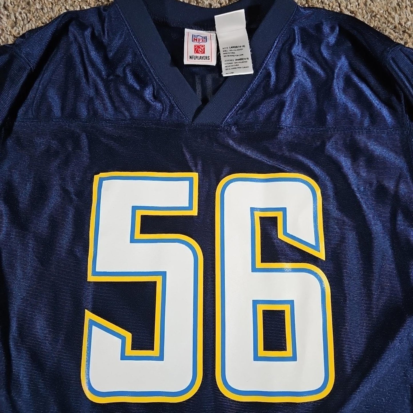 San Diego Los Angeles Chargers MERRIMAN #56 Jersey L14-16