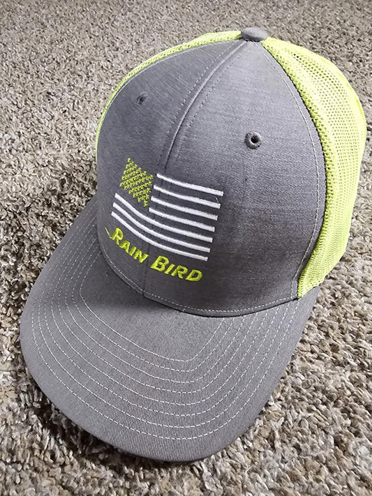 Rain Bird Mesh Snapback Hat USA Flag