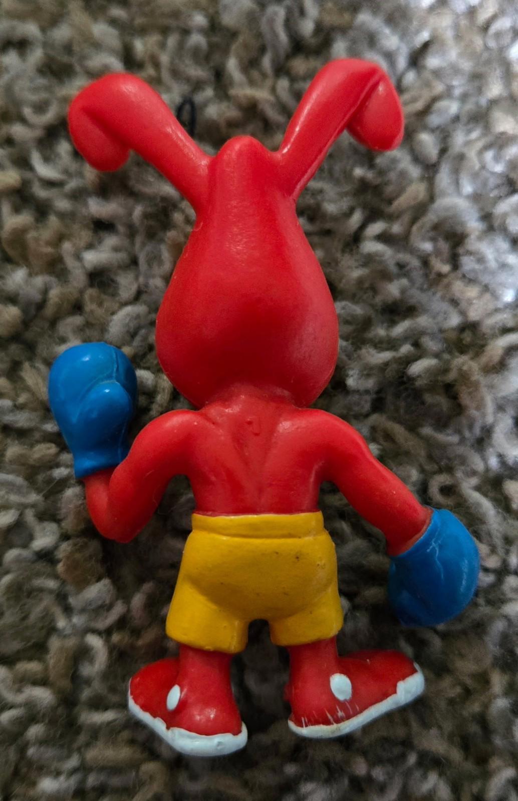Vintage Dominos Pizza 2.5" Avoid The Noid Boxing Gloves Boxer PVC Figure 1988