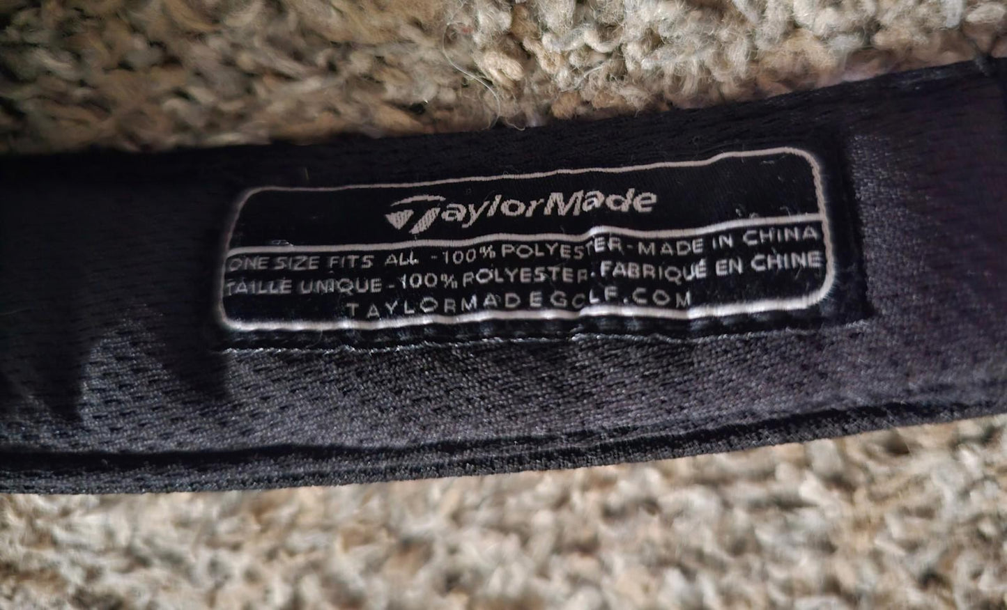 TaylorMade Golf Lethal RBZ Golf Visor Strapback Hat Black