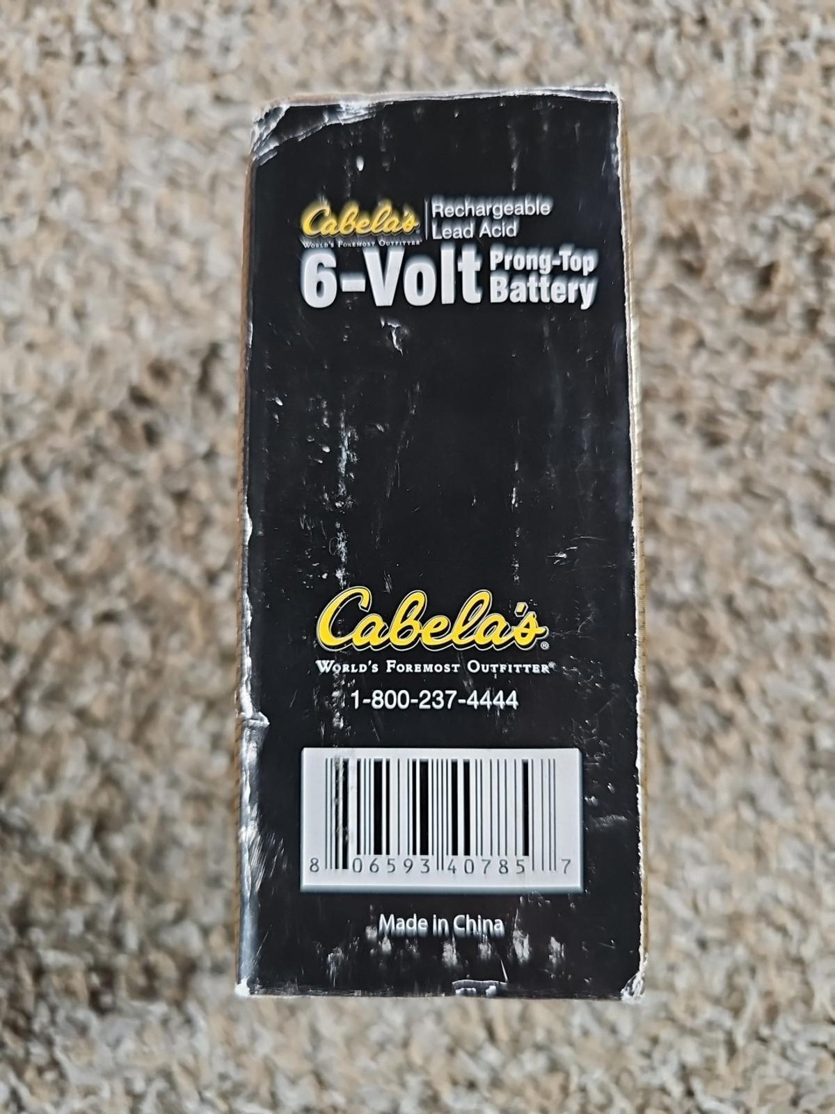 6V 4.5AH SLA Battery Cabela's Field Tested