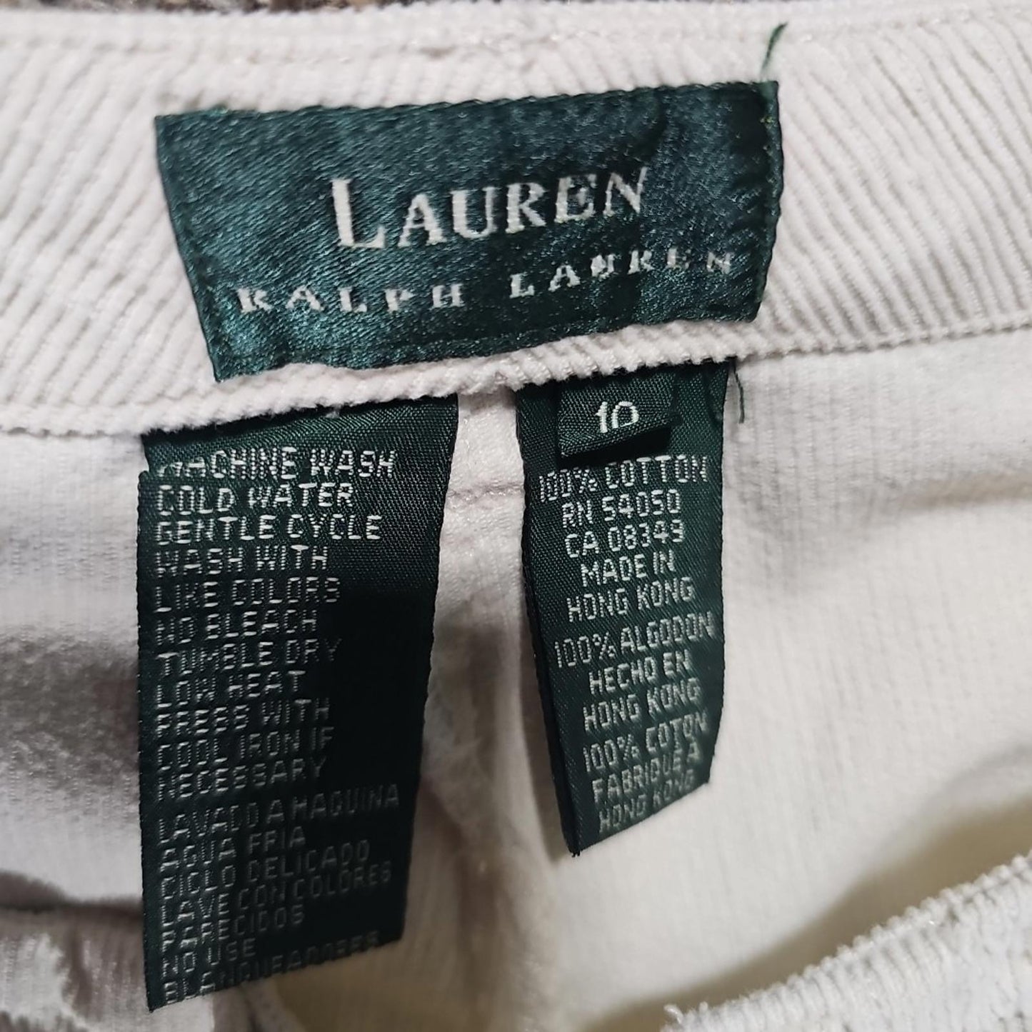 Lauren Ralph Lauren Sz 10 Corduroy Pants