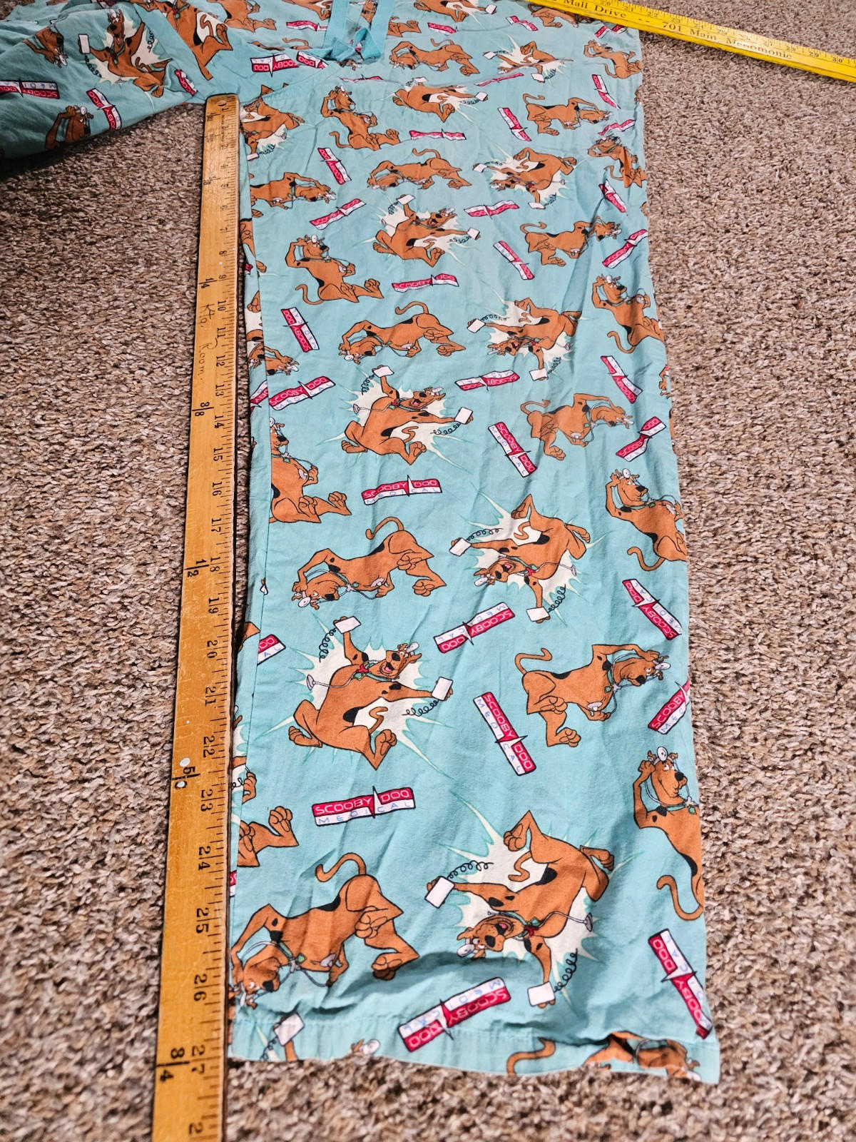 Scooby Doo Medical scrubs Set Medium 2003 "REAR!" Very Rare