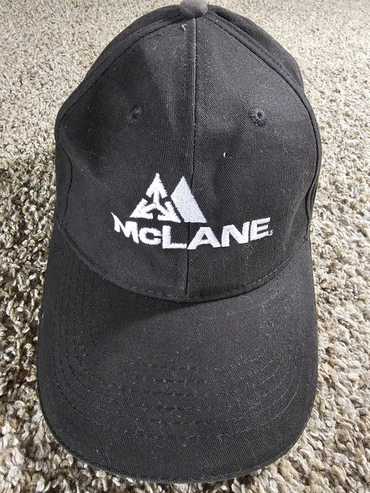 McLane Ball Cap Hat Strapback Baseball Mesh Black