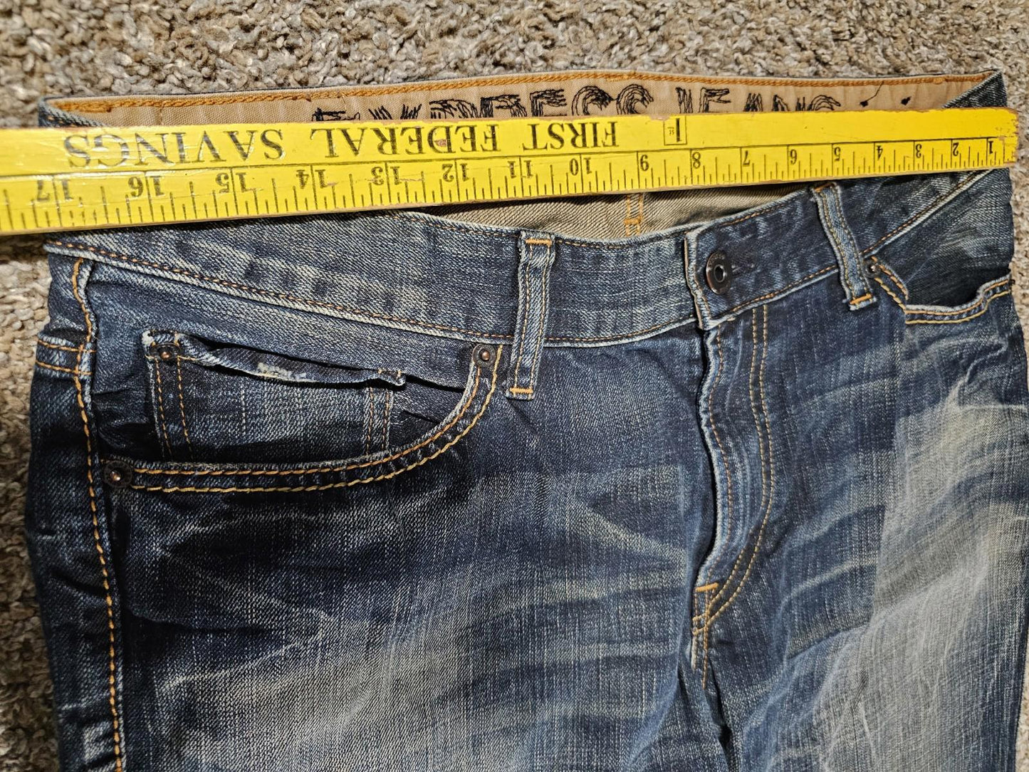 EXPRESS JEANS Low Rise Bootcut 34x34(32.5)