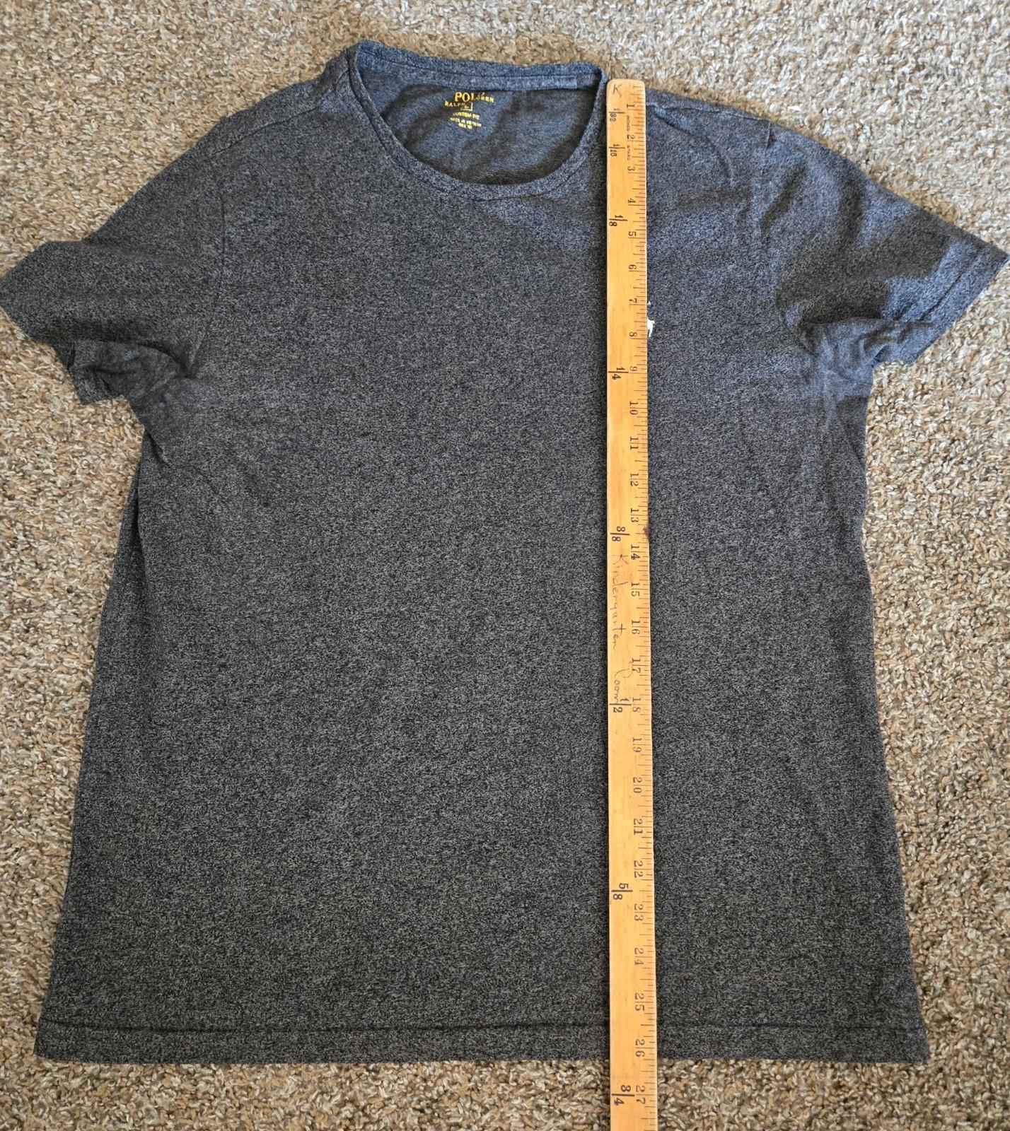 Polo Ralph Lauren Men’s Grey Custom Slim Fit T Shirt sz L
