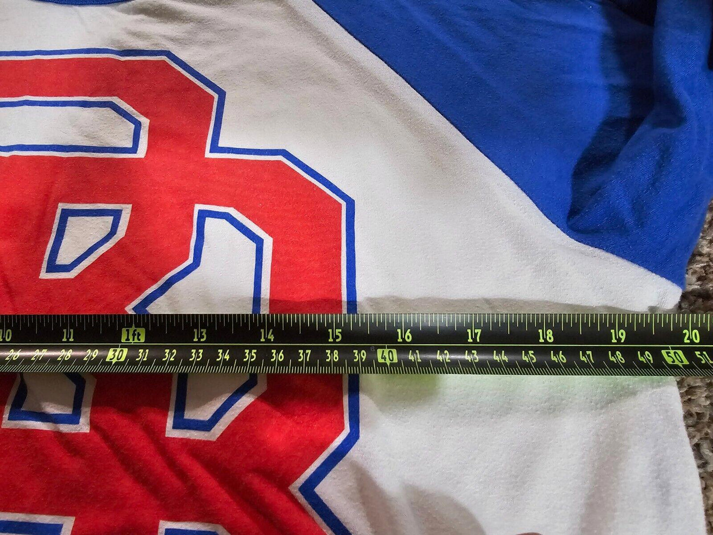 Routine Baseball RB 3/4 Sleeve T-Shirt Blue Mens Large