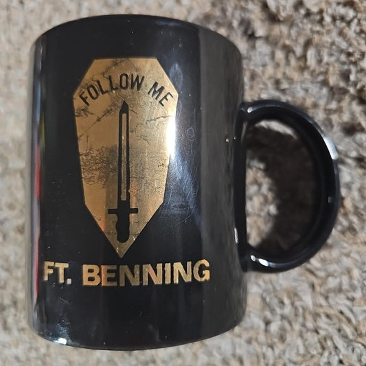 Follow Me Sabre Sword Fort Benning USA Military Coffee Mug