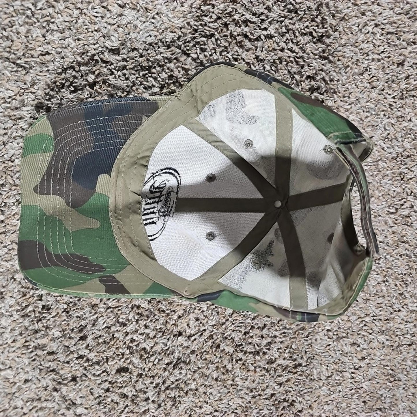 Vintage Miller Lite Camo Camouflage Hat Baseball Strapback