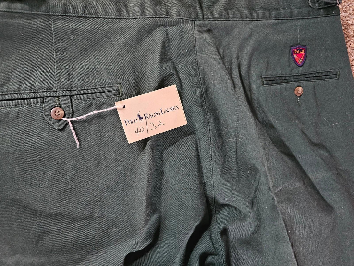 POLO Palm Desert Pants Green Pleated Pants NWT NWD