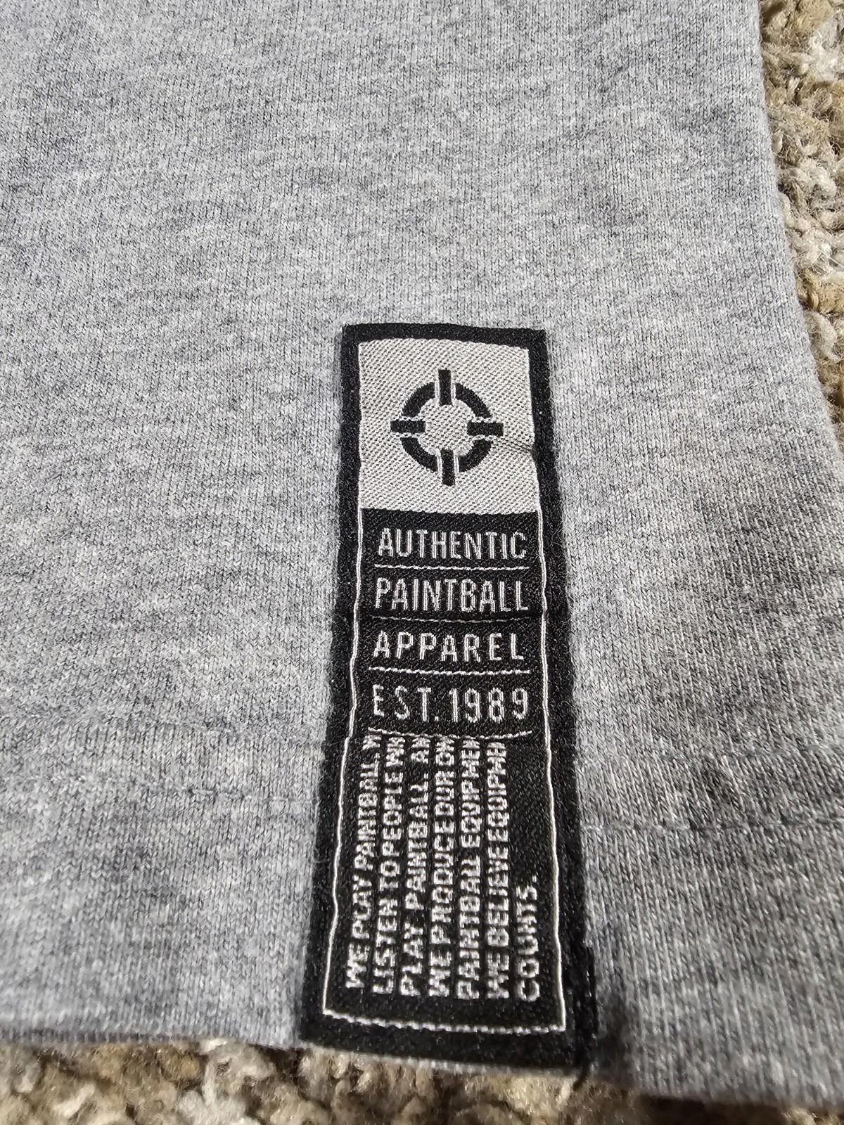 Smart Parts authentic paintball apparel t-shirt Size L Gray